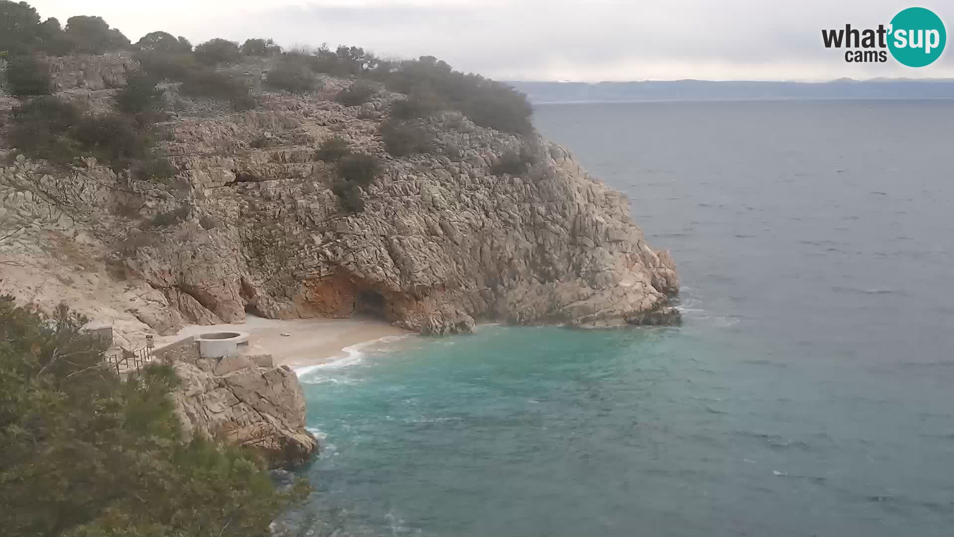 Webcam Bersezio spiaggia – Draga di Moschiena – Croazia