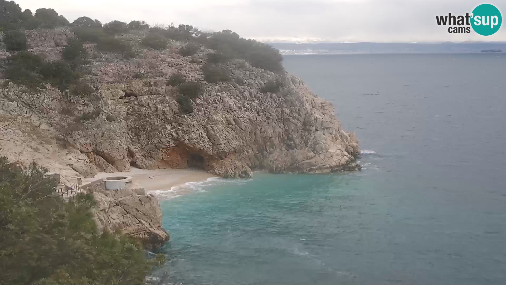 Webcam Brseč beach – Mošćenička Draga – Croatia