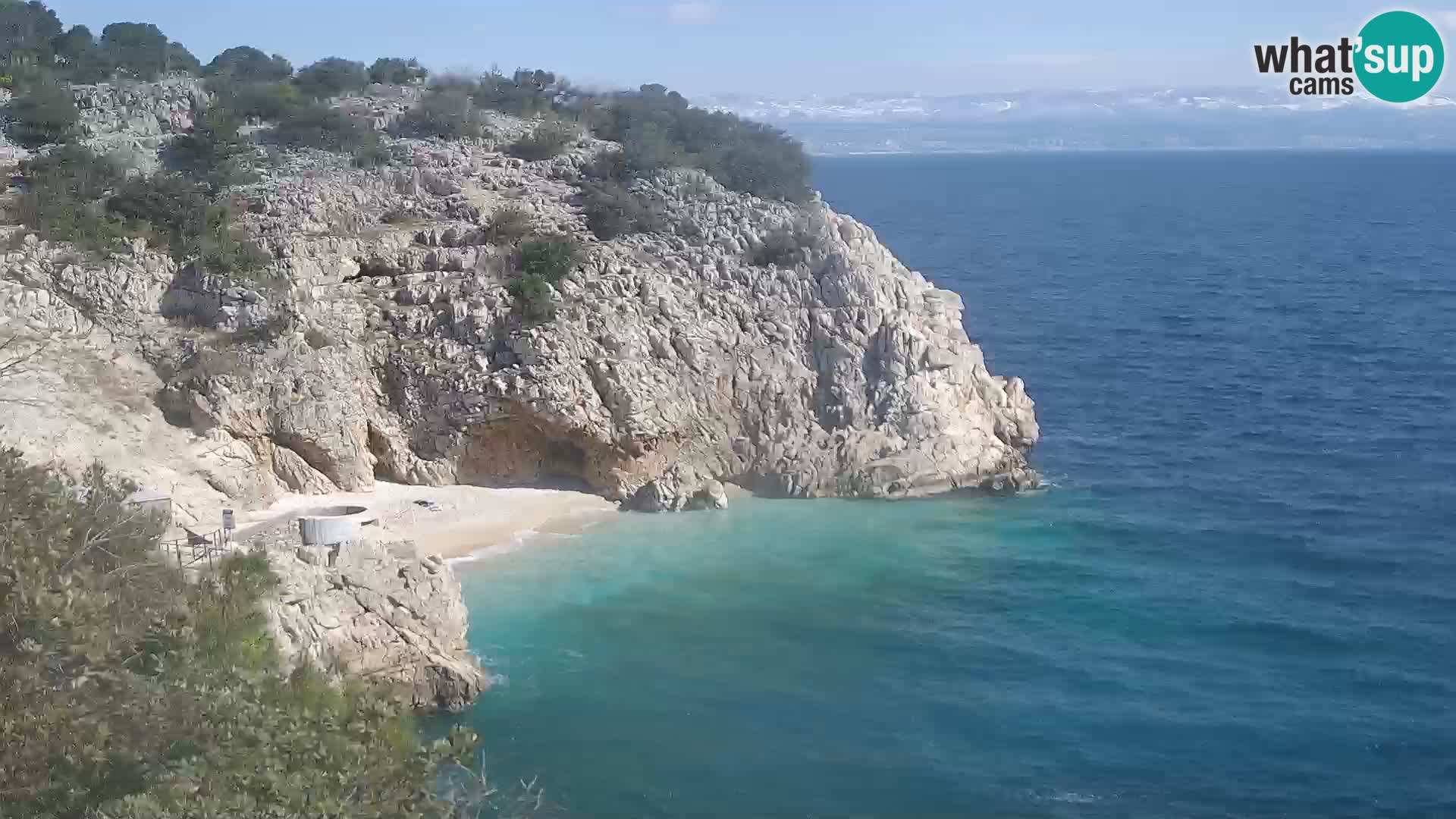 Webcam Brseč beach – Mošćenička Draga – Croatia