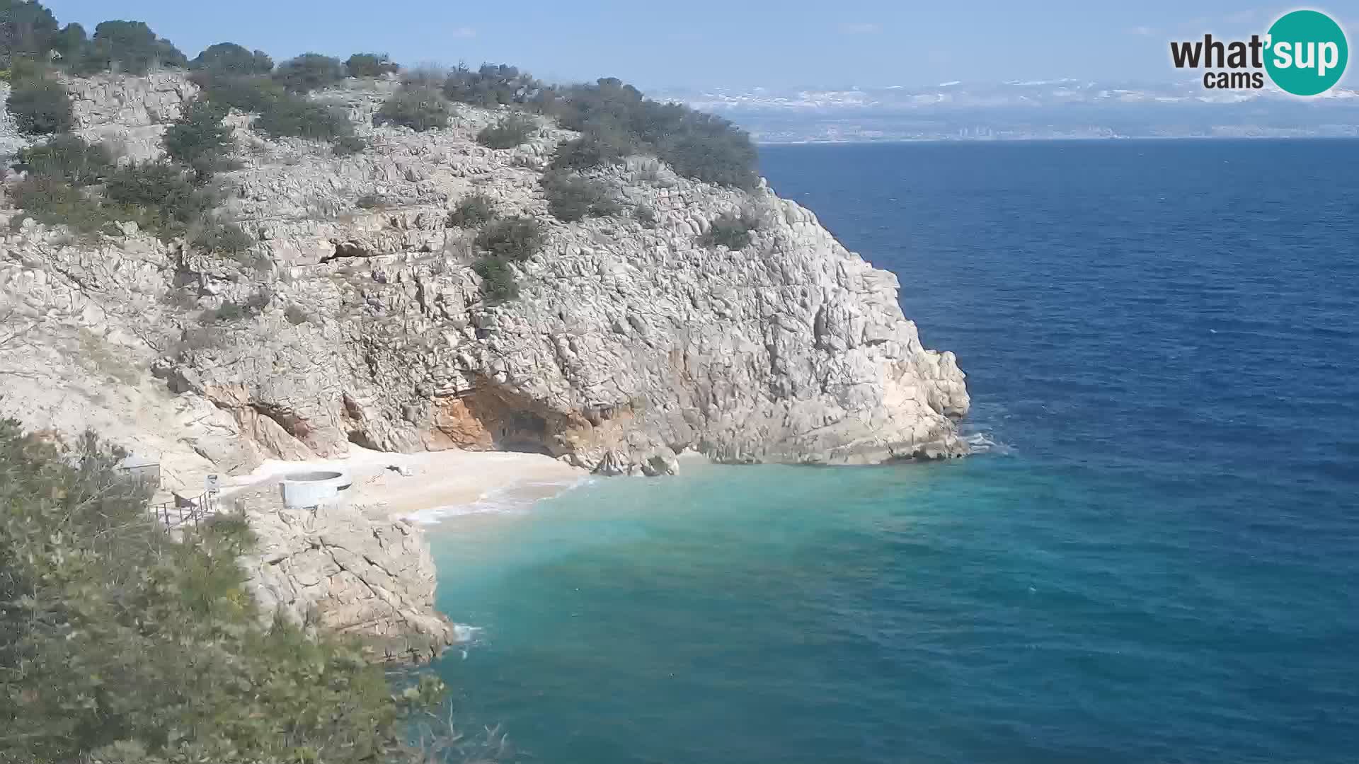 Webcam Bersezio spiaggia – Draga di Moschiena – Croazia