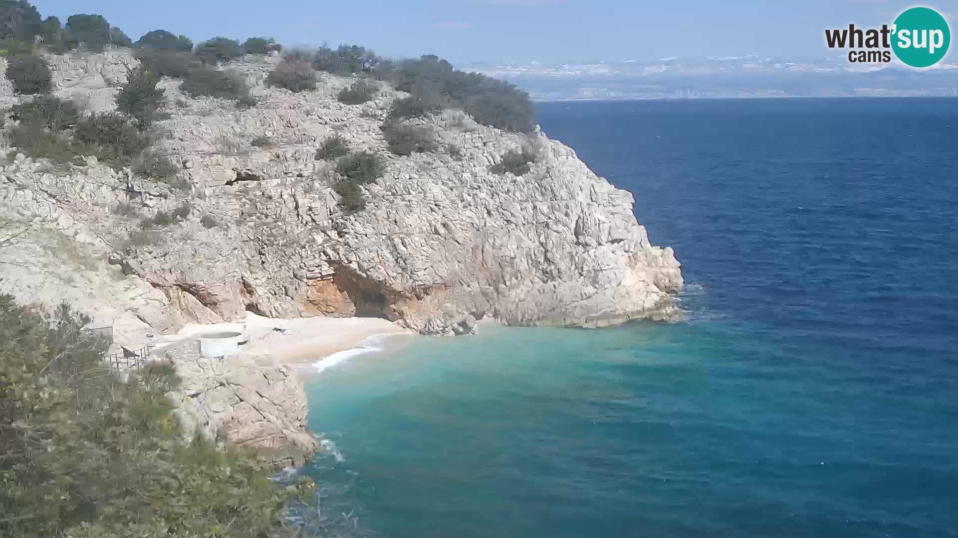 Webcam Brseč Strand – Mošćenička Draga – Kroatien