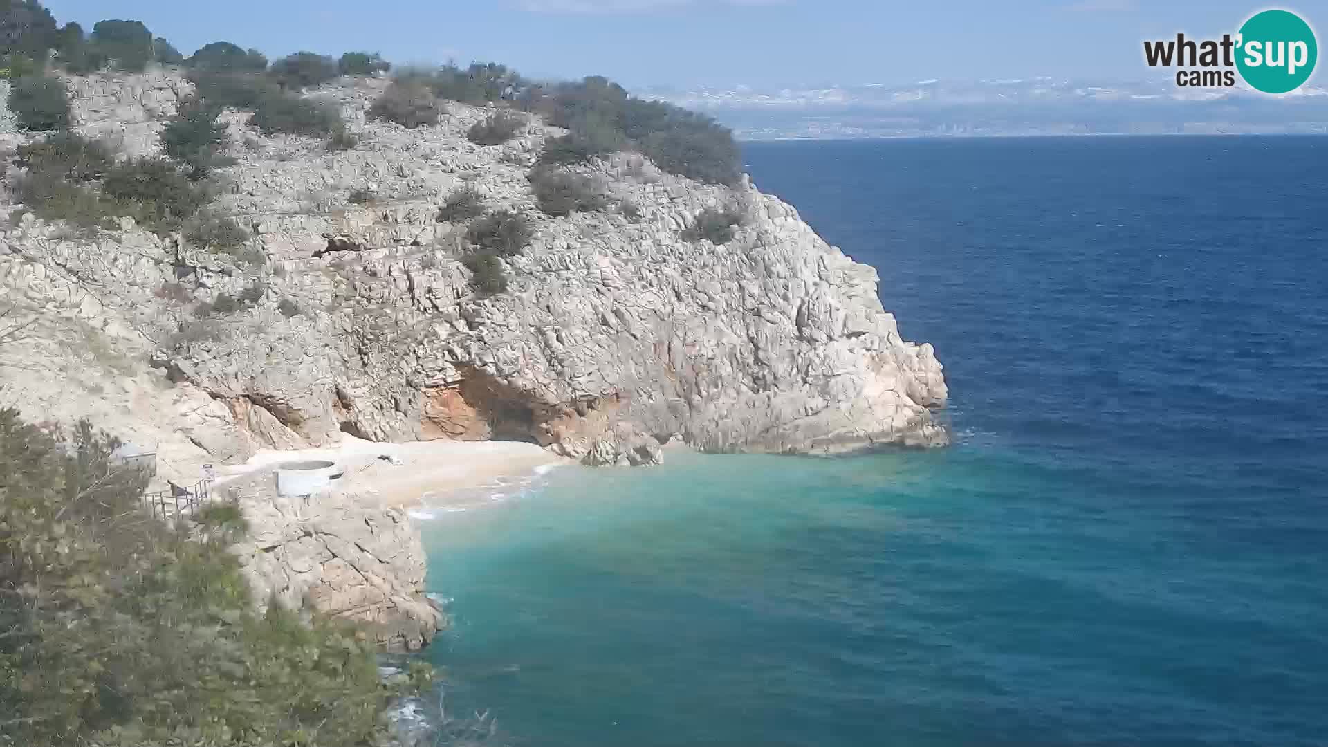 Cámara web de la playa de Brseč en Mošćenička Draga, Croacia