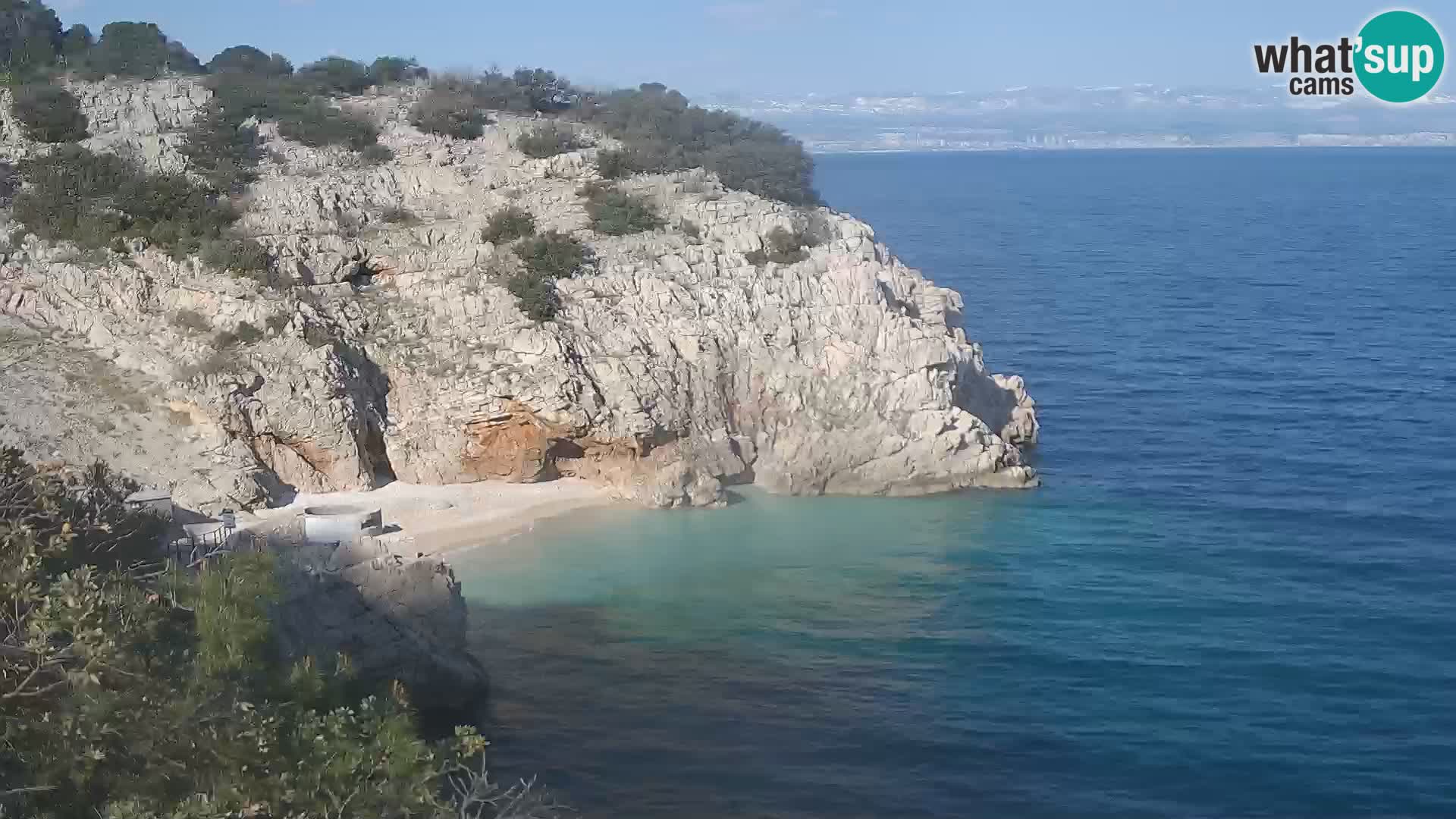 Webcam Bersezio spiaggia – Draga di Moschiena – Croazia