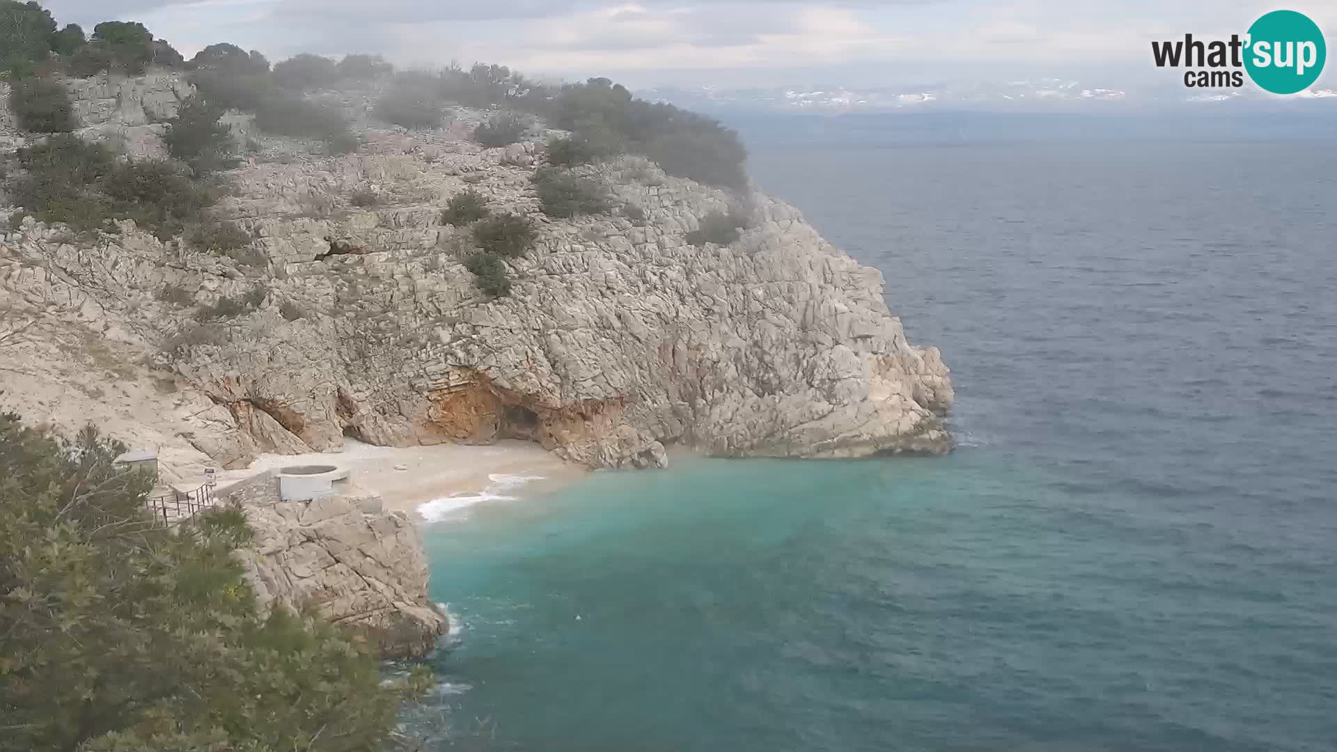 Webcam Brseč beach – Mošćenička Draga – Croatia