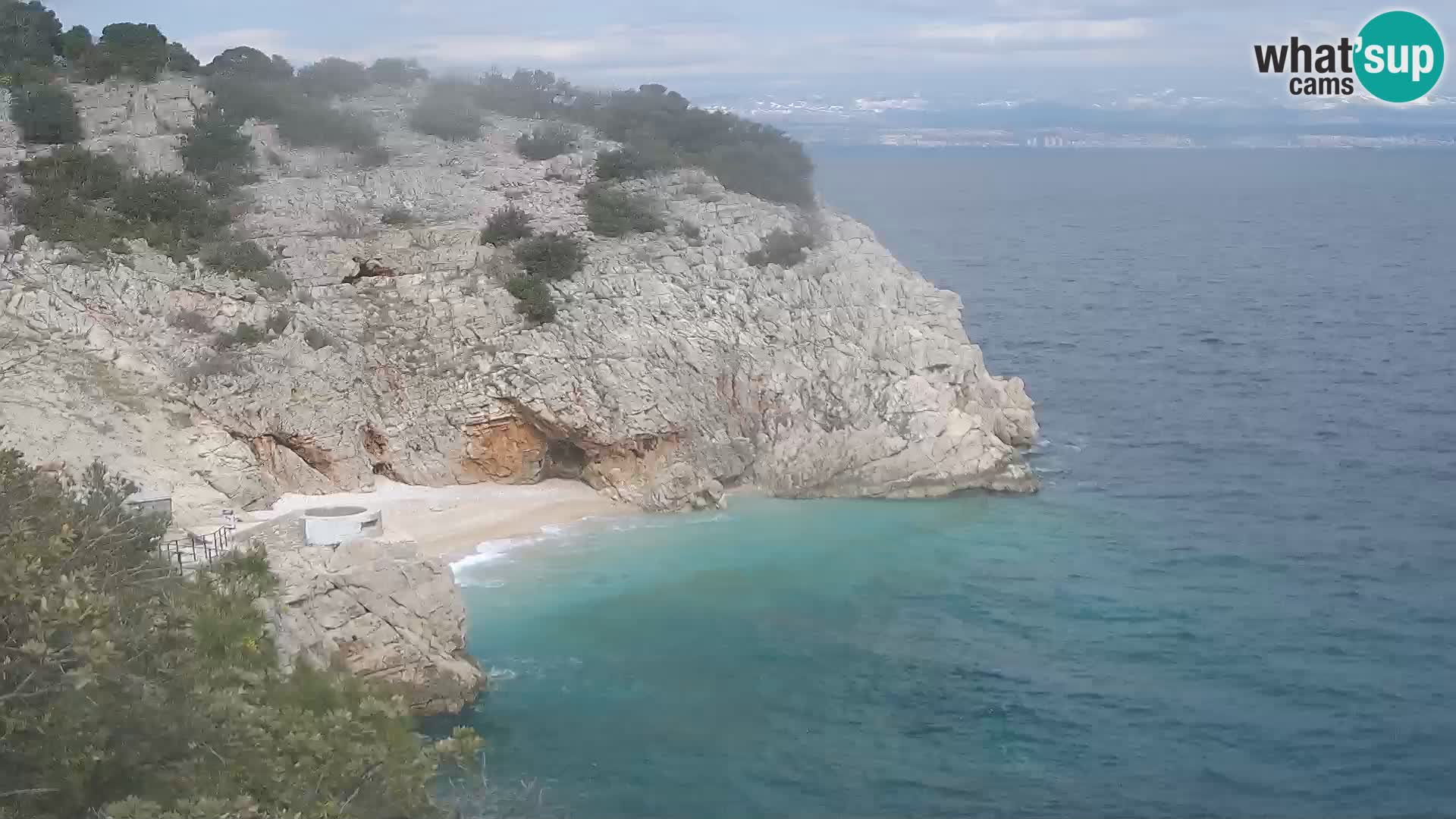 Webcam Brseč beach – Mošćenička Draga – Croatia