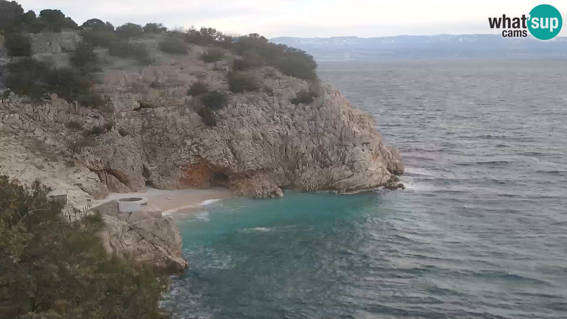 Webcam Brseč Strand – Mošćenička Draga – Kroatien