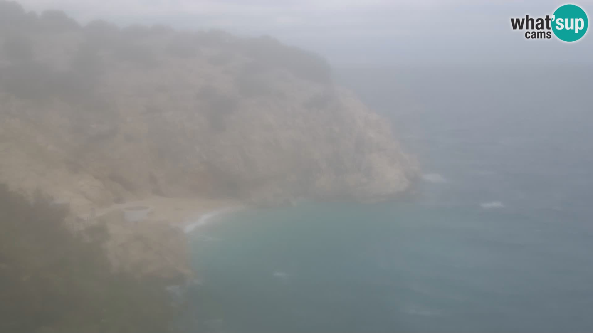 Spletna kamera Brseč plaža – Mošćenička Draga – Hrvaška