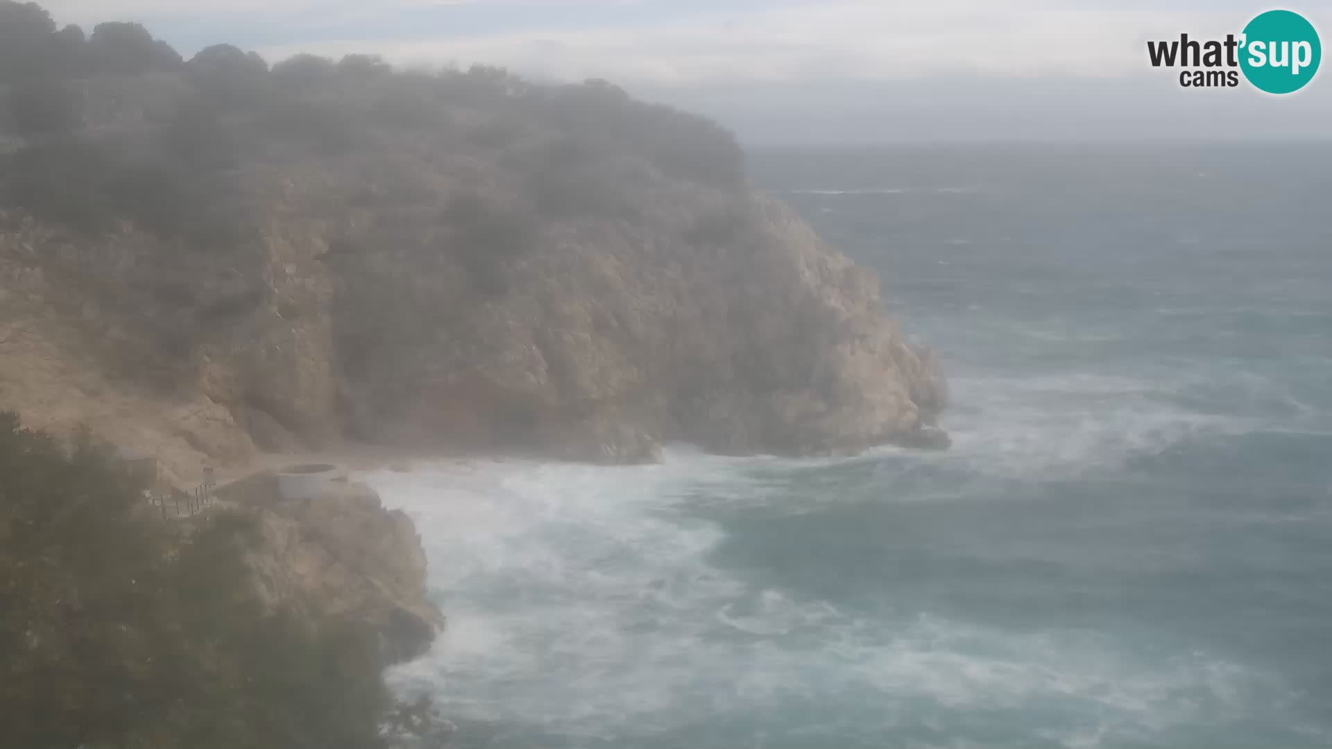 Cámara web de la playa de Brseč en Mošćenička Draga, Croacia