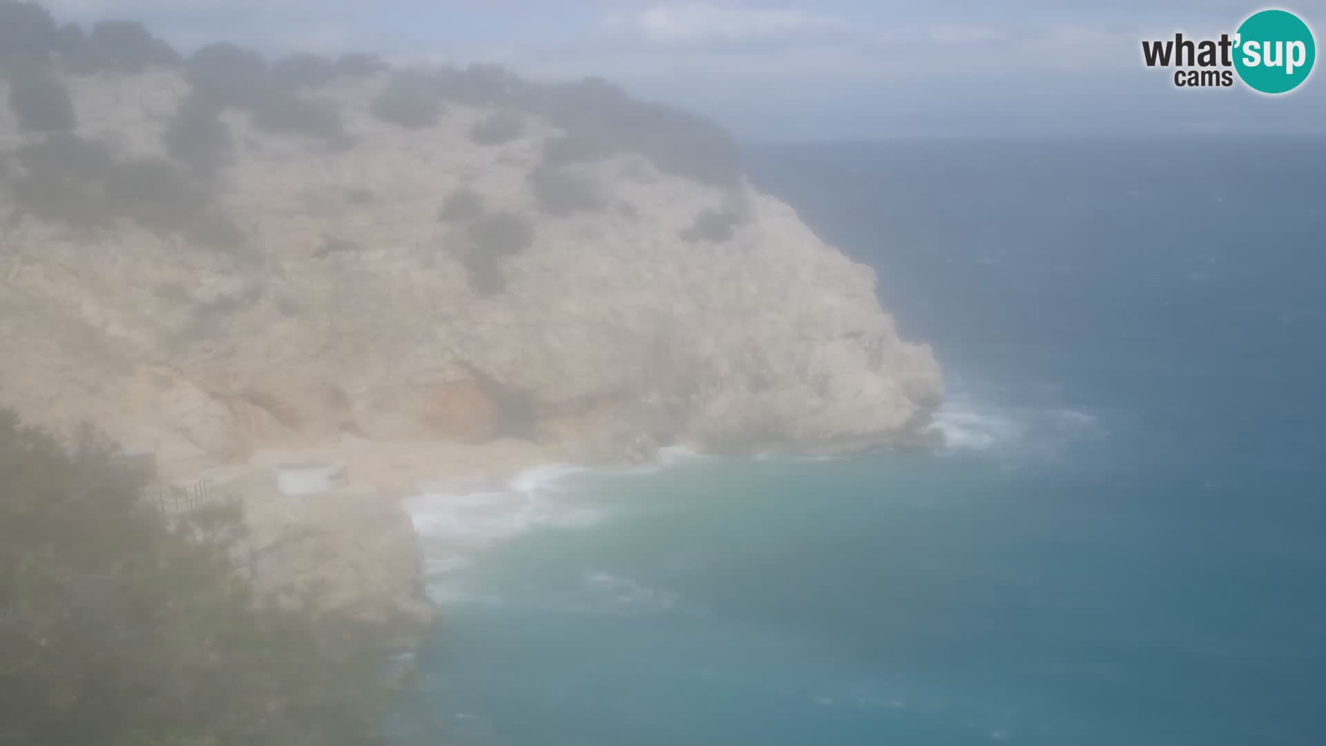 Spletna kamera Brseč plaža – Mošćenička Draga – Hrvaška