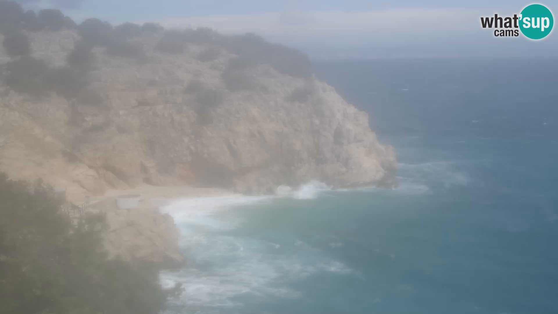 Cámara web de la playa de Brseč en Mošćenička Draga, Croacia