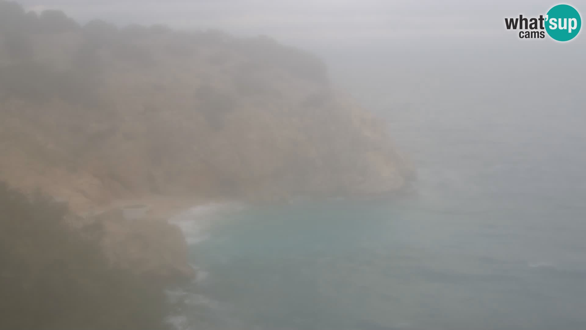 Webcam plage Brseč à Mošćenička Draga, Croatie