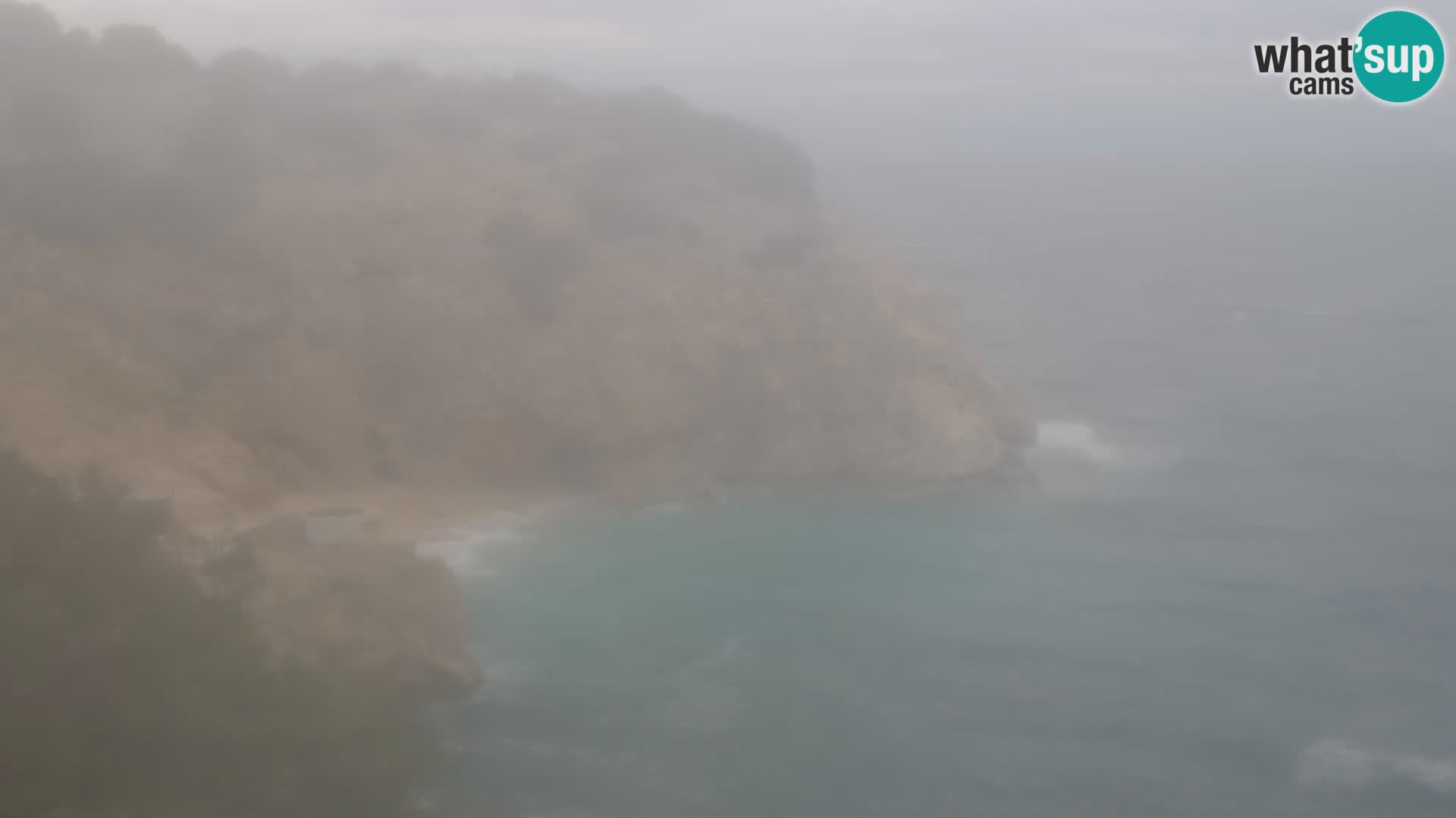 Cámara web de la playa de Brseč en Mošćenička Draga, Croacia