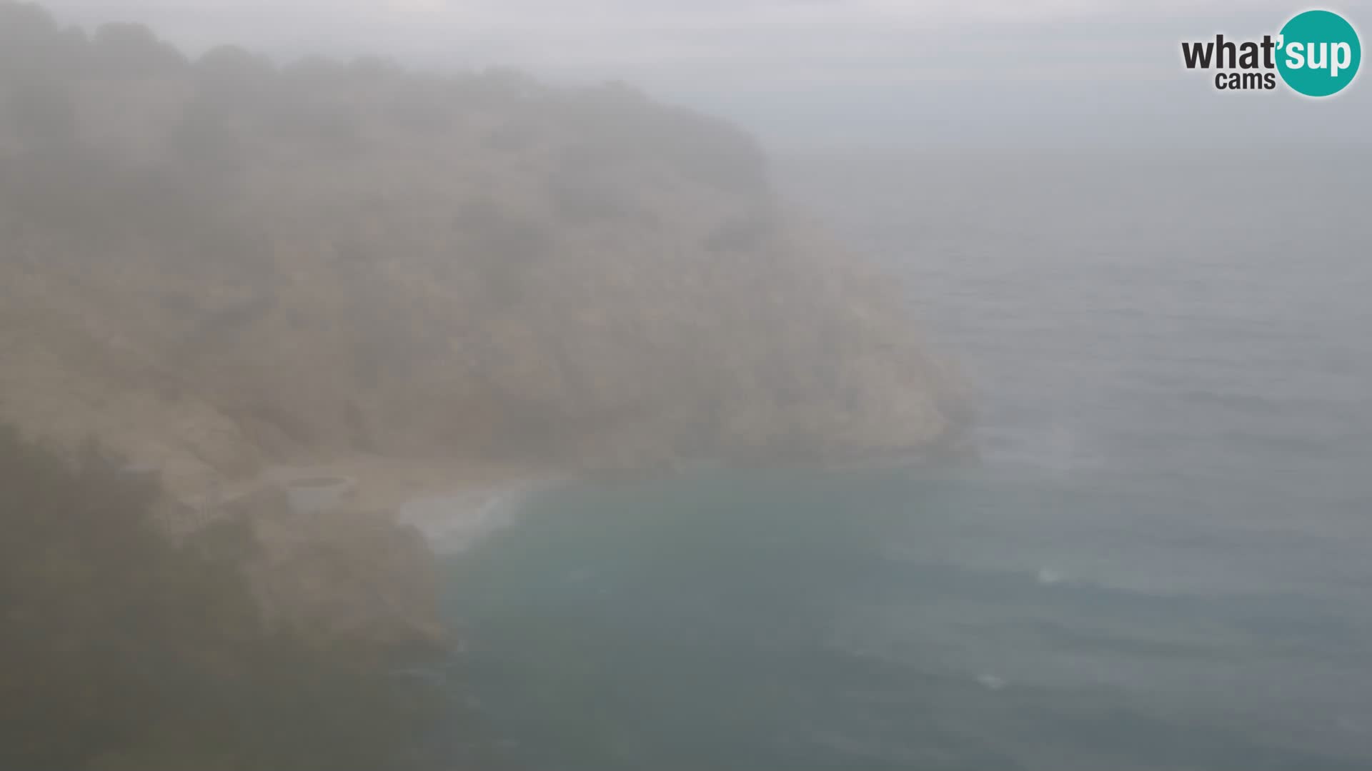 Cámara web de la playa de Brseč en Mošćenička Draga, Croacia