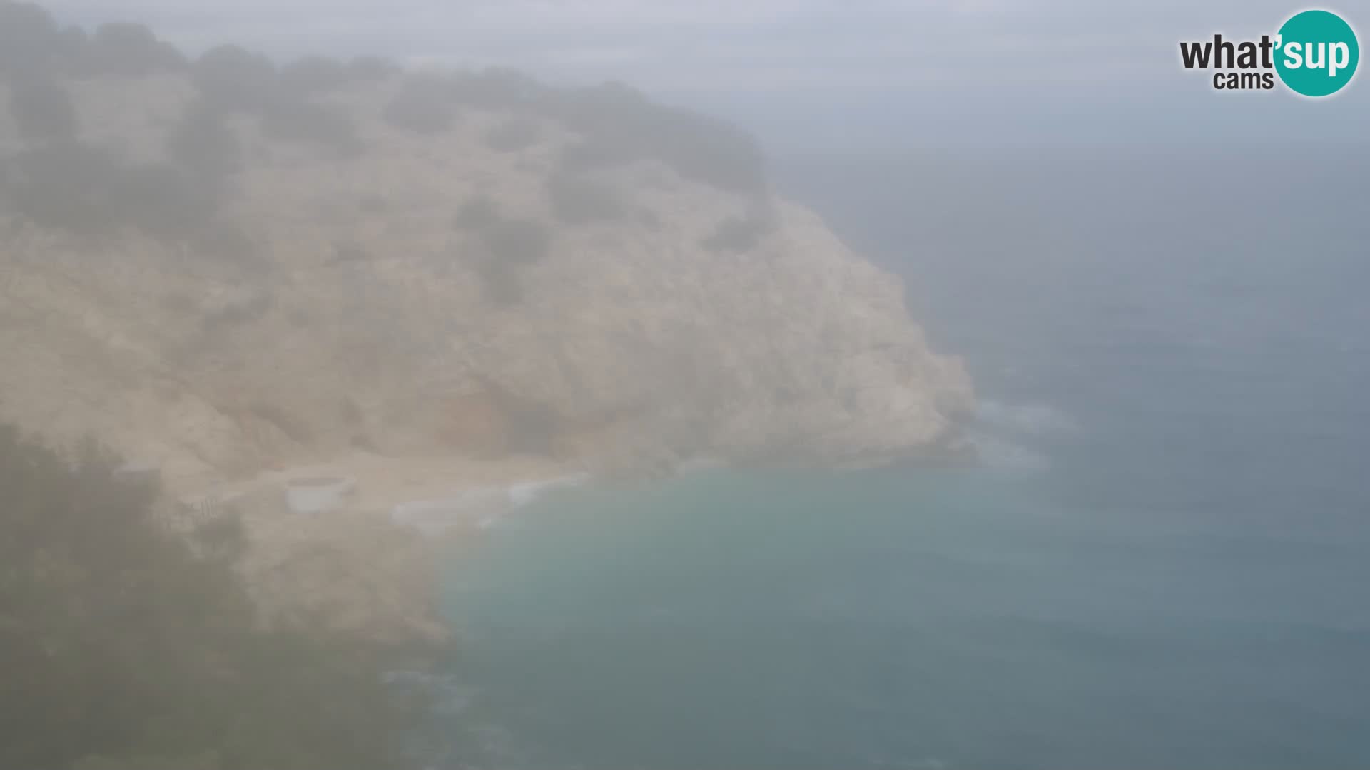 Spletna kamera Brseč plaža – Mošćenička Draga – Hrvaška