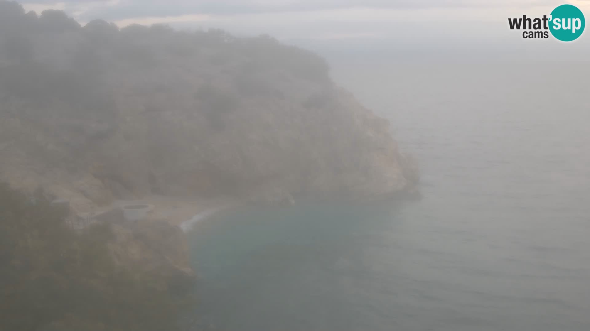 Webcam plage Brseč à Mošćenička Draga, Croatie