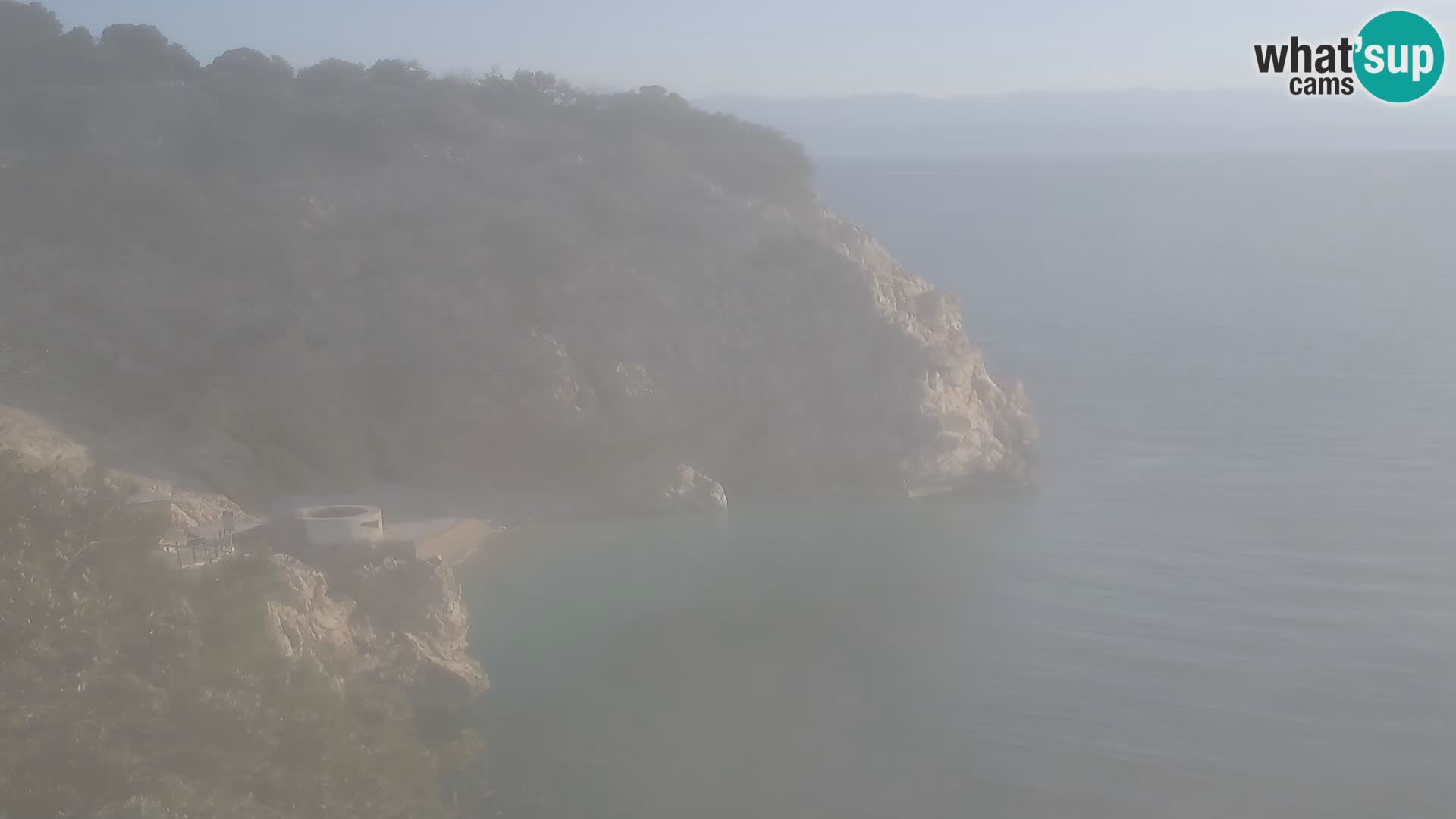 Cámara web de la playa de Brseč en Mošćenička Draga, Croacia