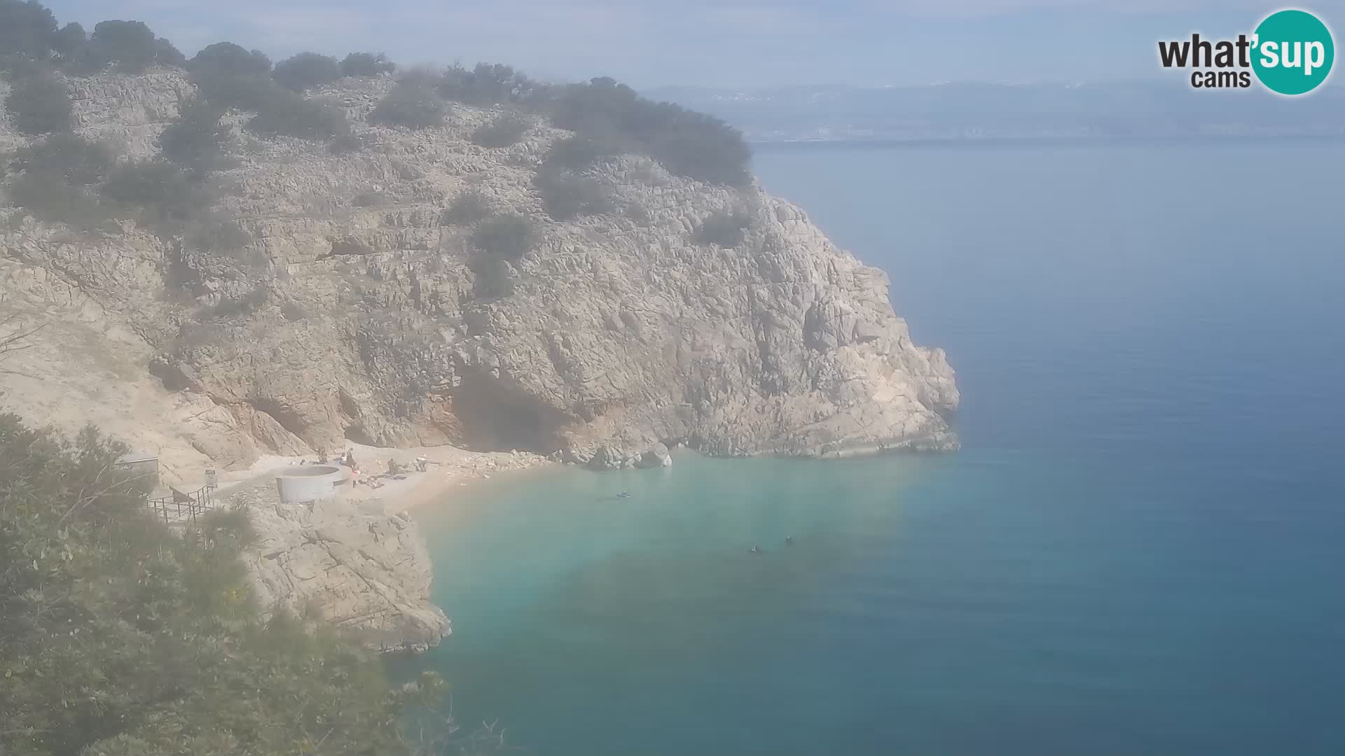 Cámara web de la playa de Brseč en Mošćenička Draga, Croacia