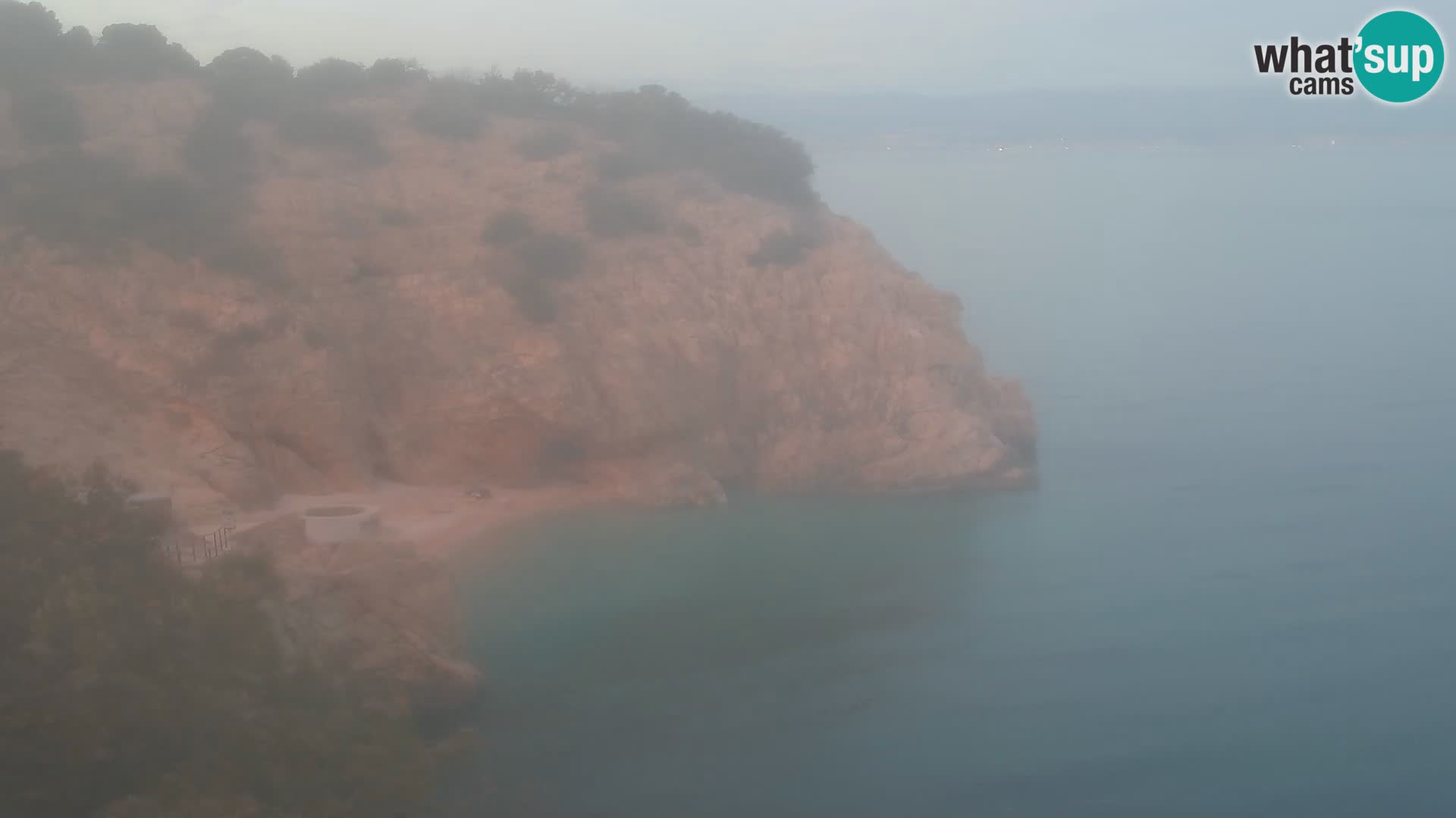 Cámara web de la playa de Brseč en Mošćenička Draga, Croacia