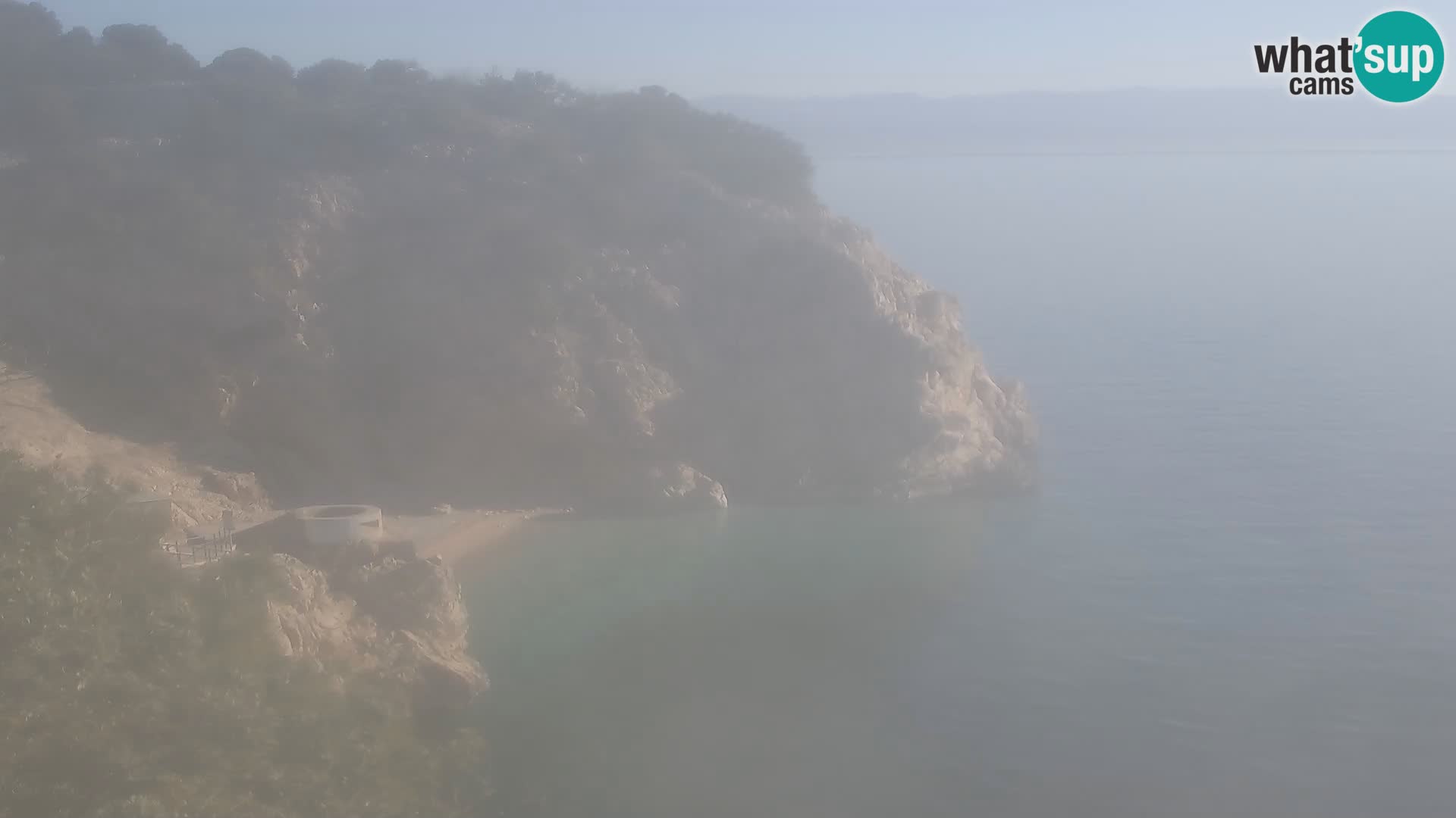 Cámara web de la playa de Brseč en Mošćenička Draga, Croacia