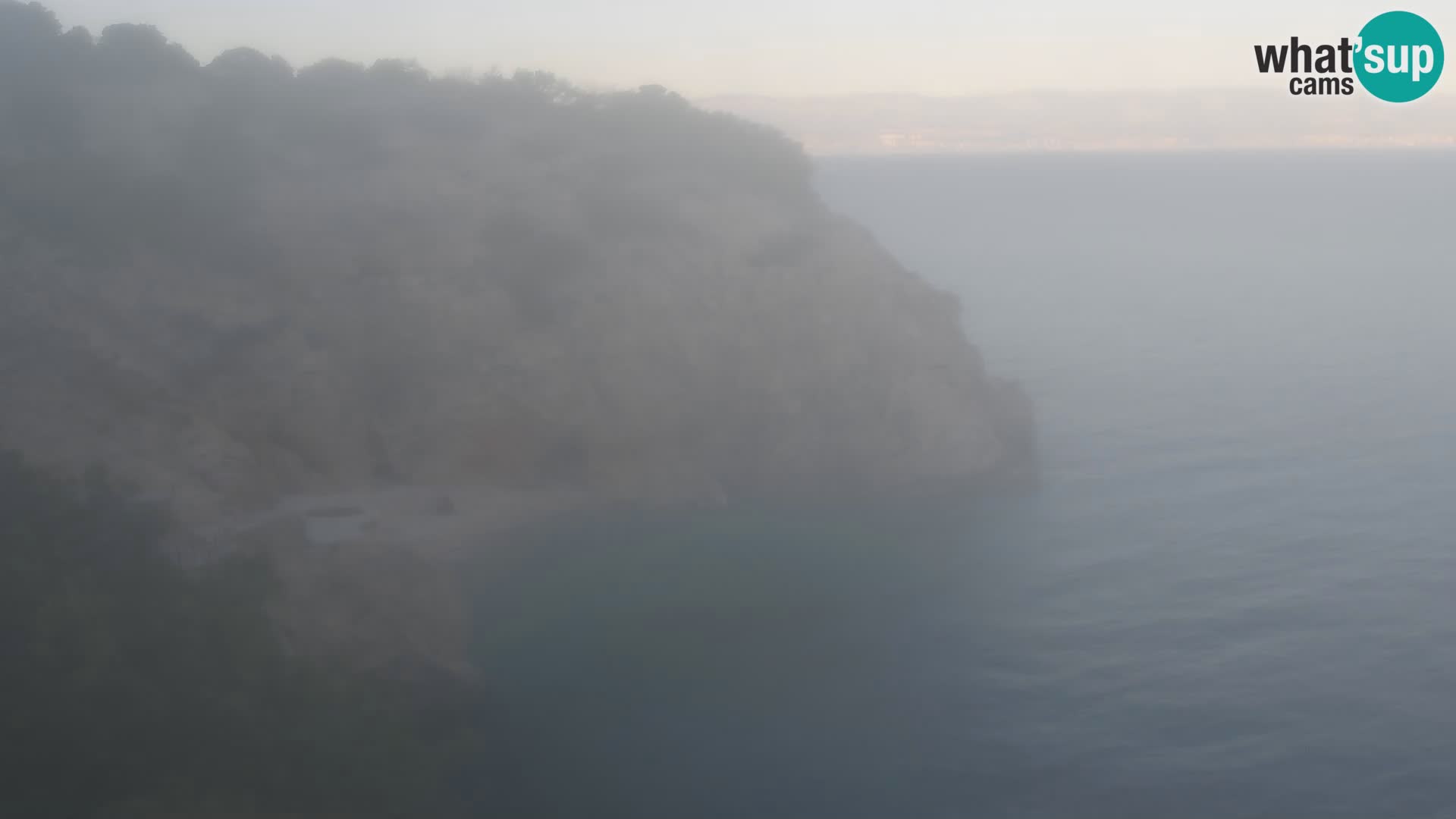 Cámara web de la playa de Brseč en Mošćenička Draga, Croacia