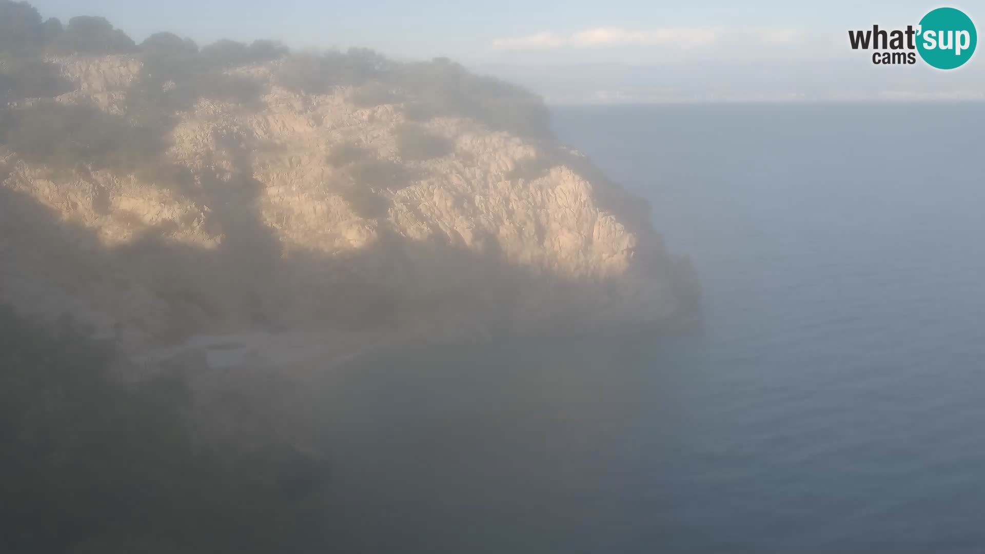 Webcam plage Brseč à Mošćenička Draga, Croatie