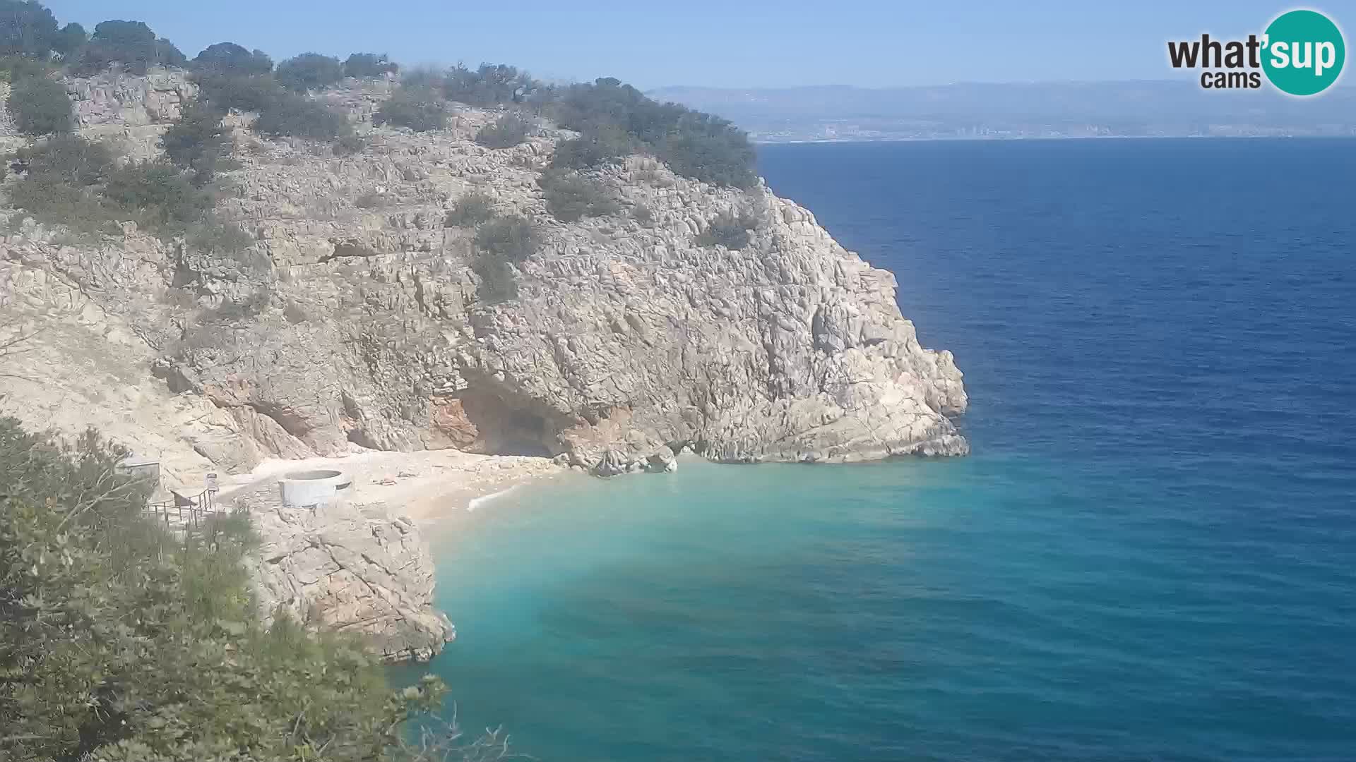 Webcam Bersezio spiaggia – Draga di Moschiena – Croazia