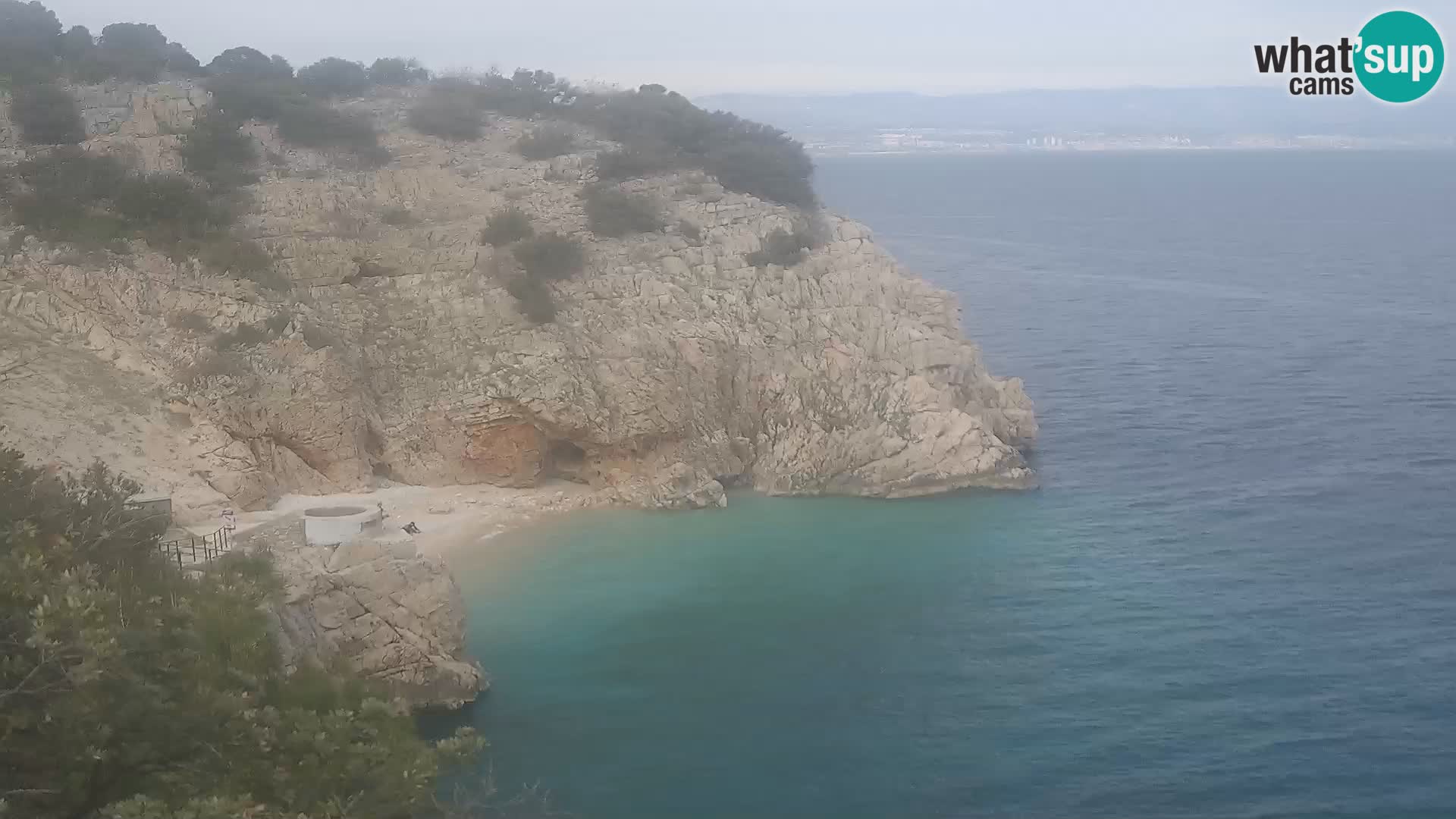 Webcam Brseč beach – Mošćenička Draga – Croatia