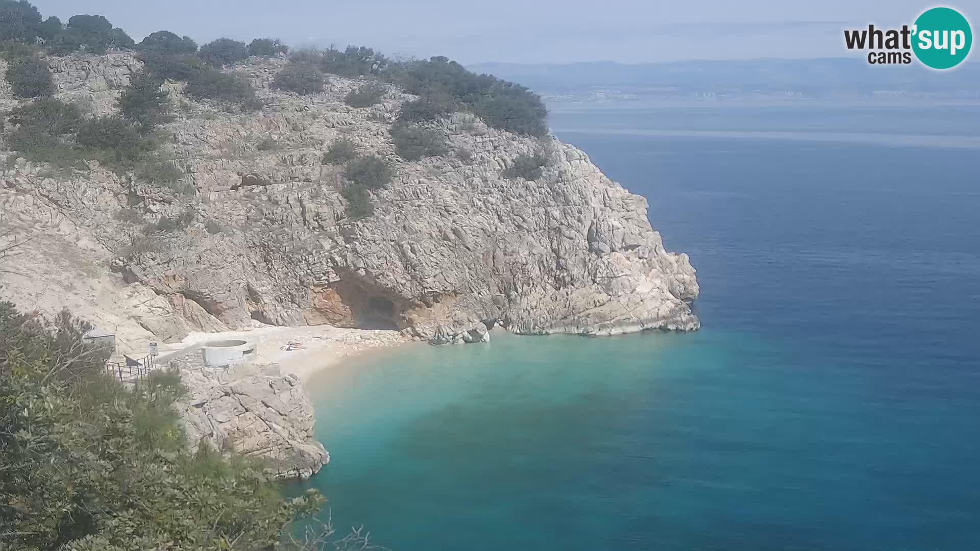 Webcam Brseč Strand – Mošćenička Draga – Kroatien