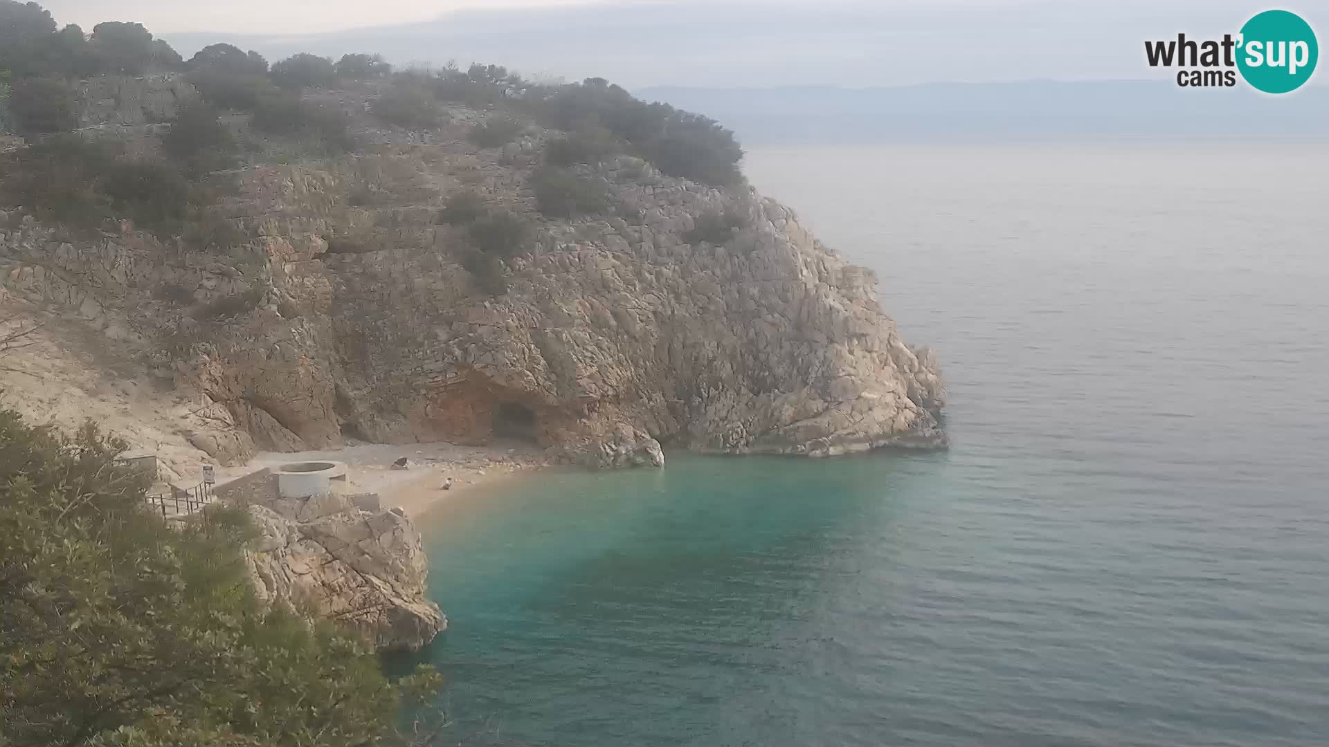 Cámara web de la playa de Brseč en Mošćenička Draga, Croacia