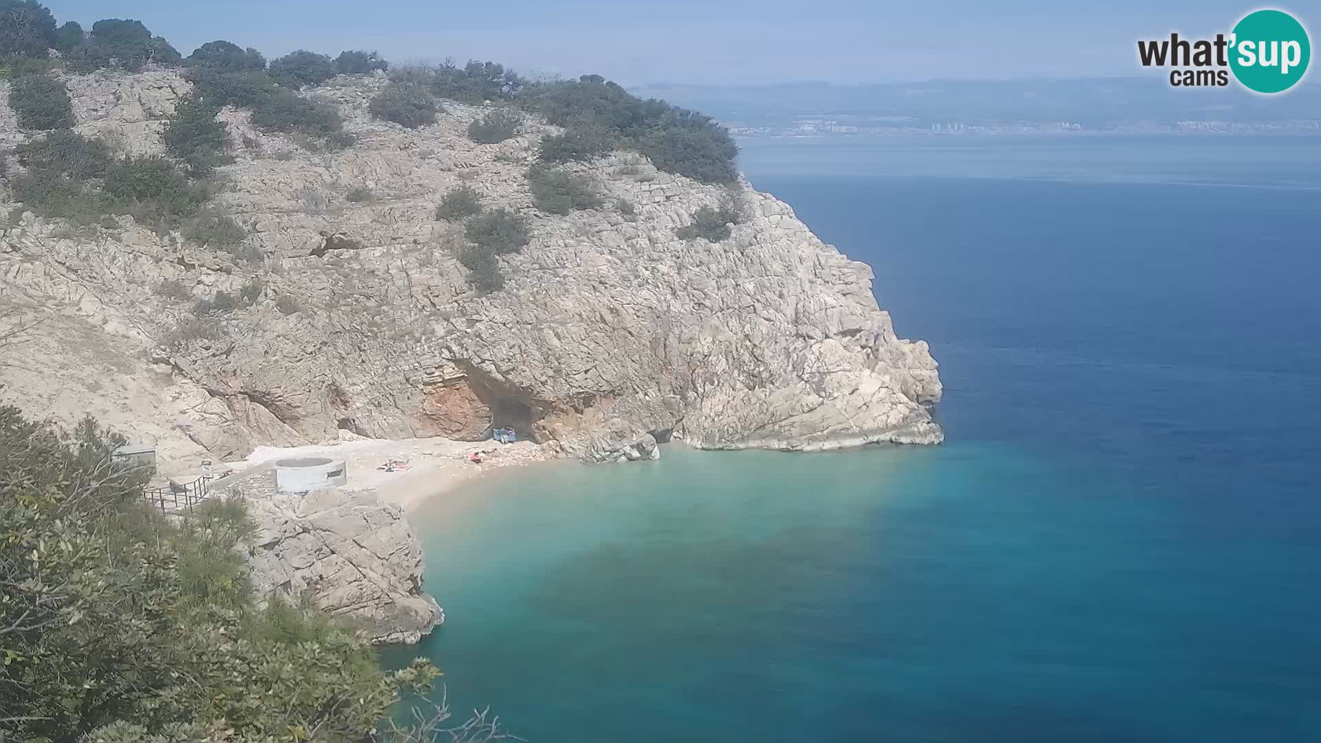 Cámara web de la playa de Brseč en Mošćenička Draga, Croacia