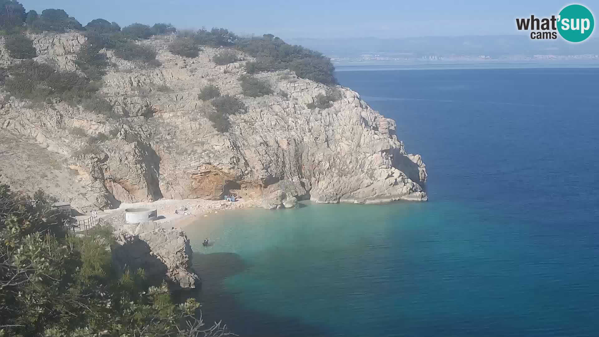 Webcam Bersezio spiaggia – Draga di Moschiena – Croazia
