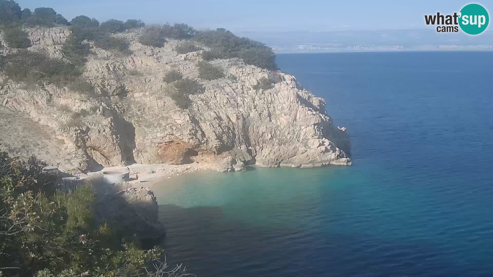 Webcam plage Brseč à Mošćenička Draga, Croatie