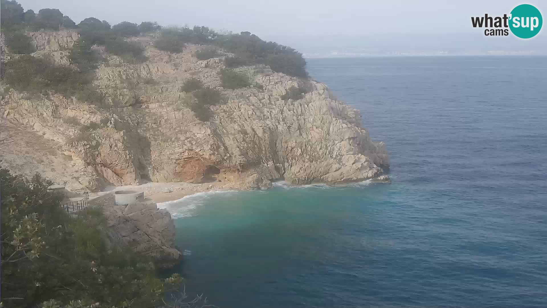 Webcam Brseč beach – Mošćenička Draga – Croatia