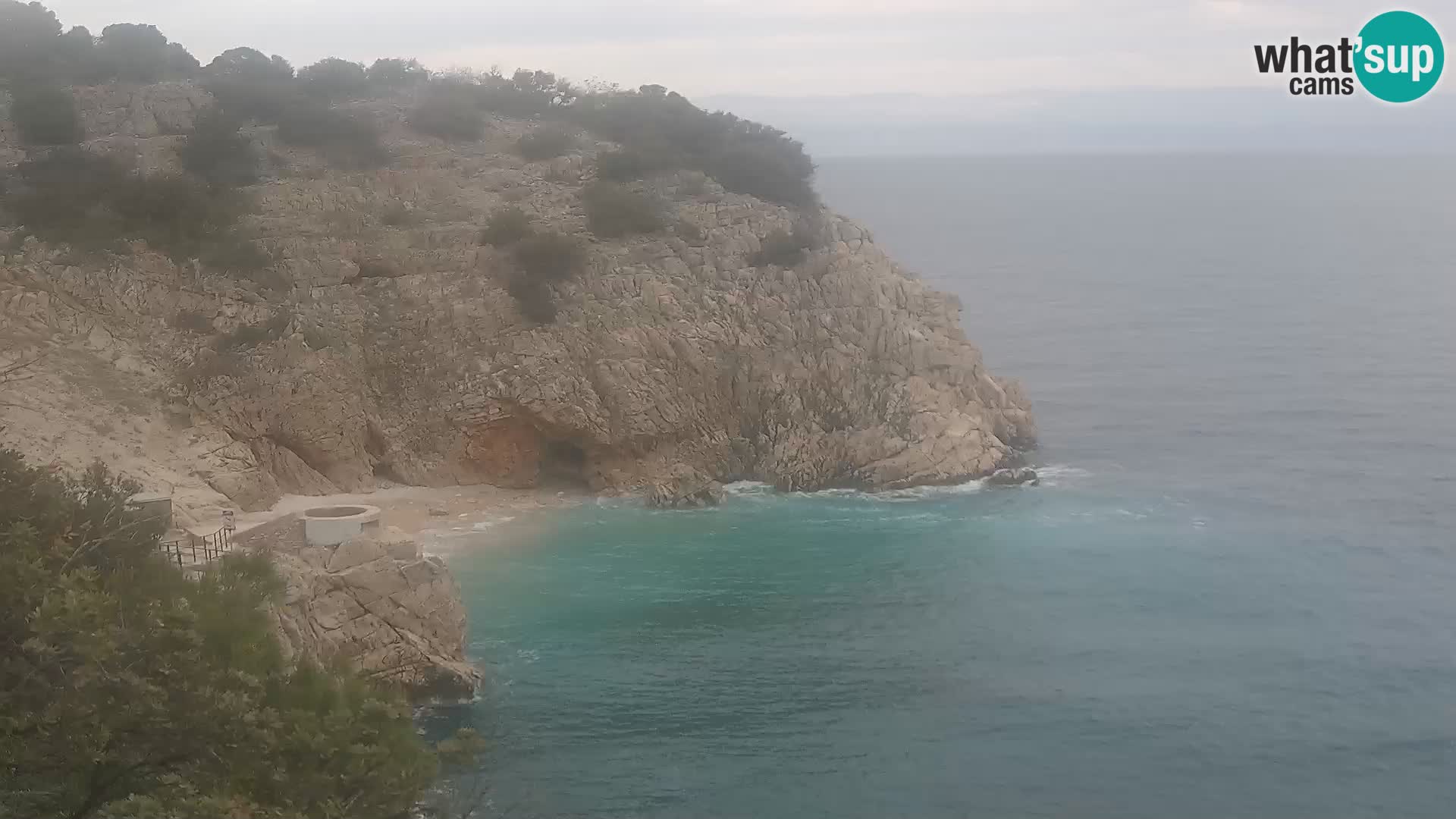 Web kamera plaže Brseč – Mošćenička Draga – Hrvatska