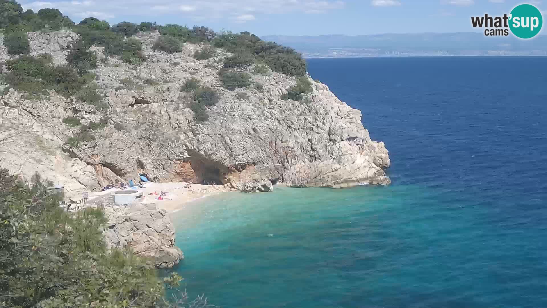 Cámara web de la playa de Brseč en Mošćenička Draga, Croacia