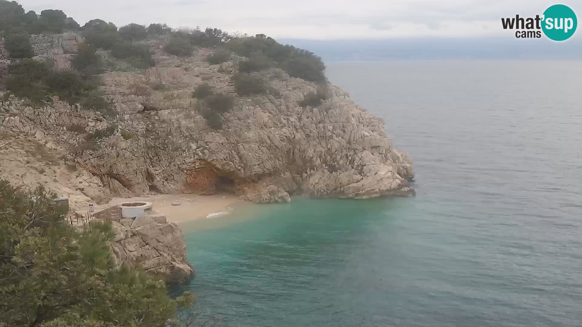 Webcam Brseč beach – Mošćenička Draga – Croatia