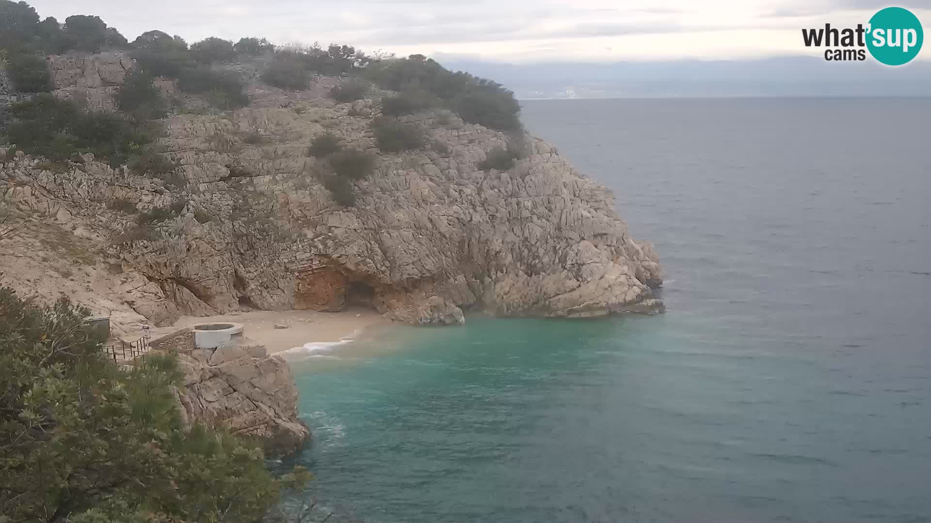 Webcam Brseč Strand – Mošćenička Draga – Kroatien