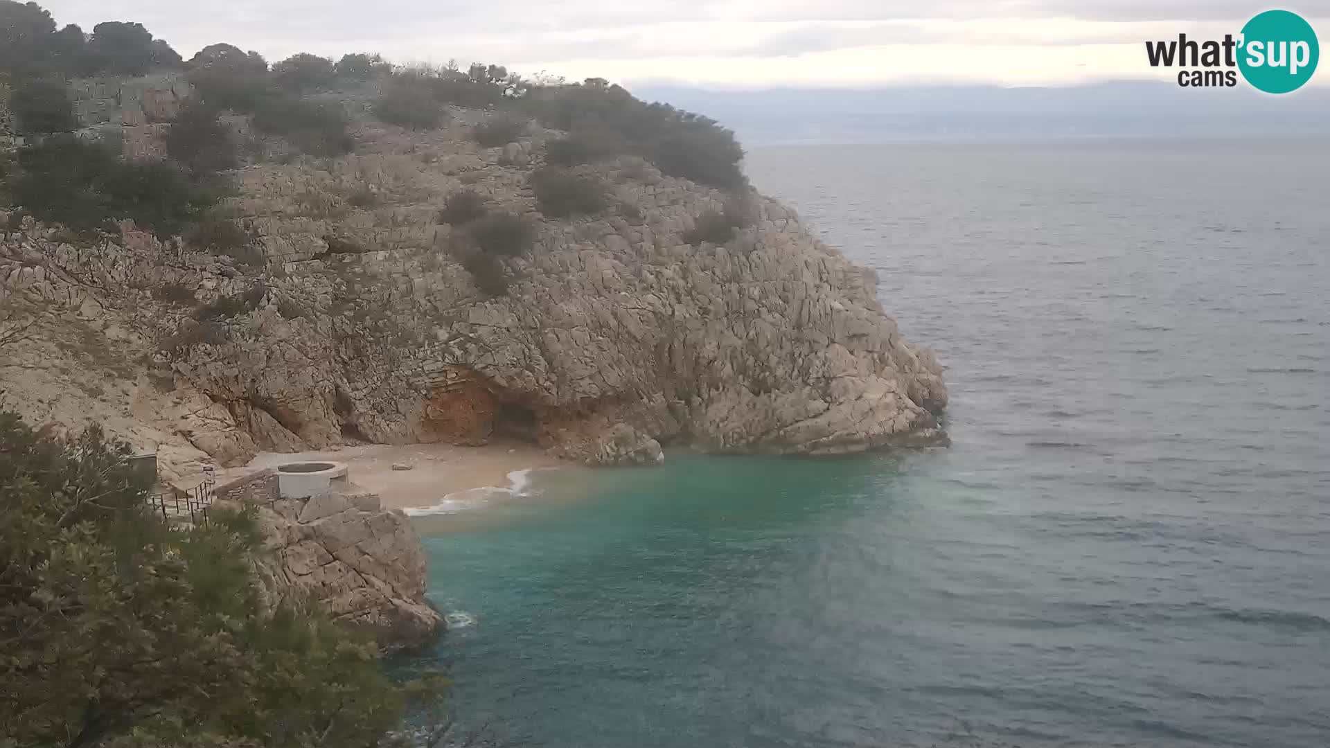 Webcam Brseč Strand – Mošćenička Draga – Kroatien