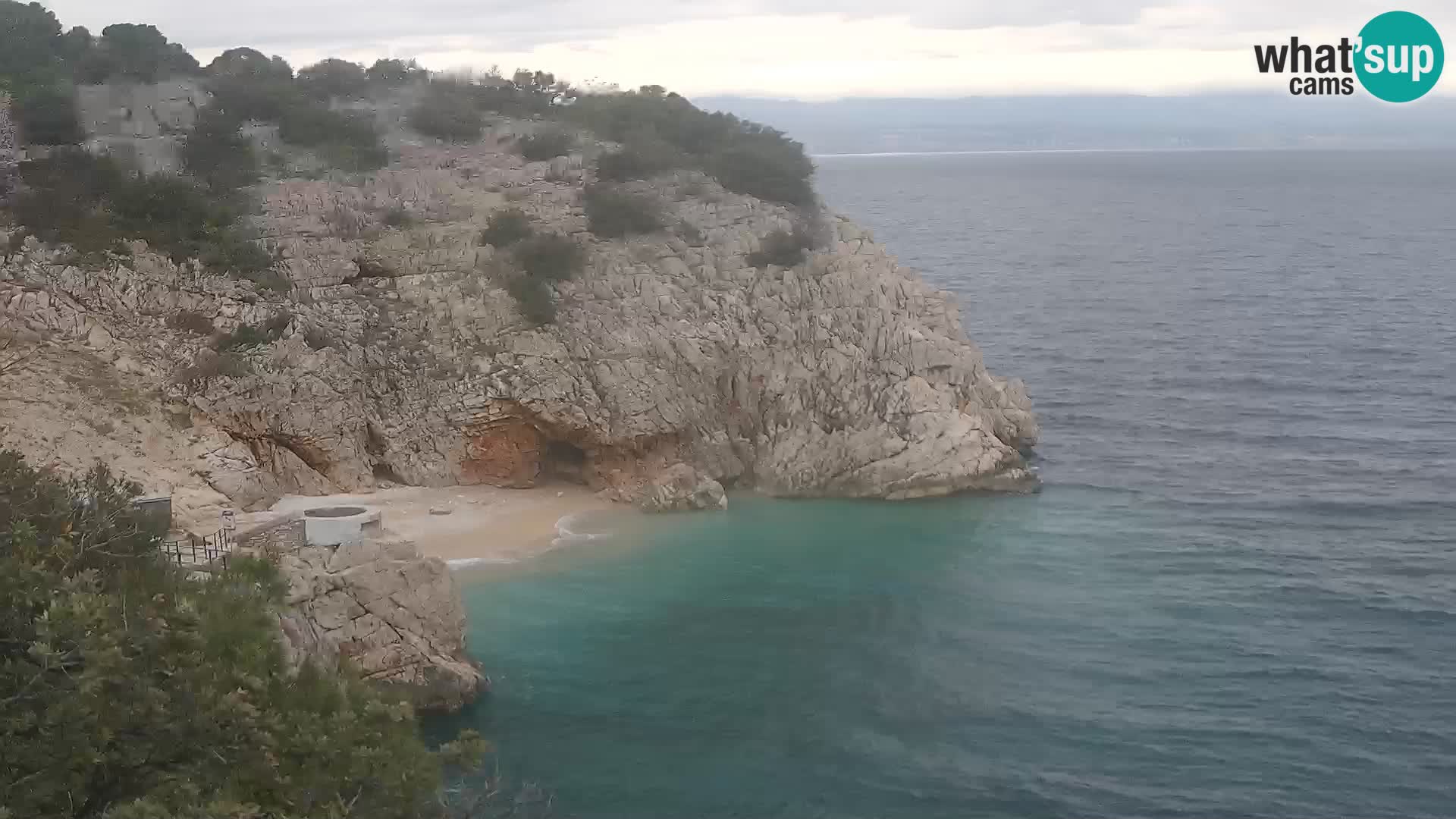 Webcam Brseč Strand – Mošćenička Draga – Kroatien