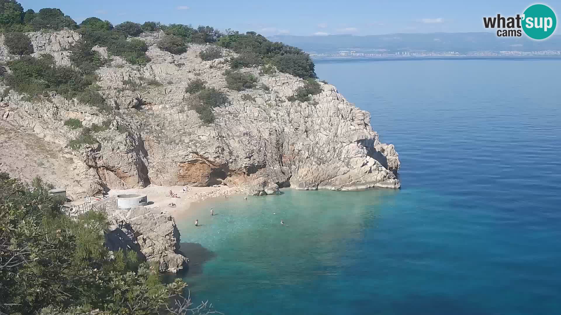 Web kamera plaže Brseč – Mošćenička Draga – Hrvatska