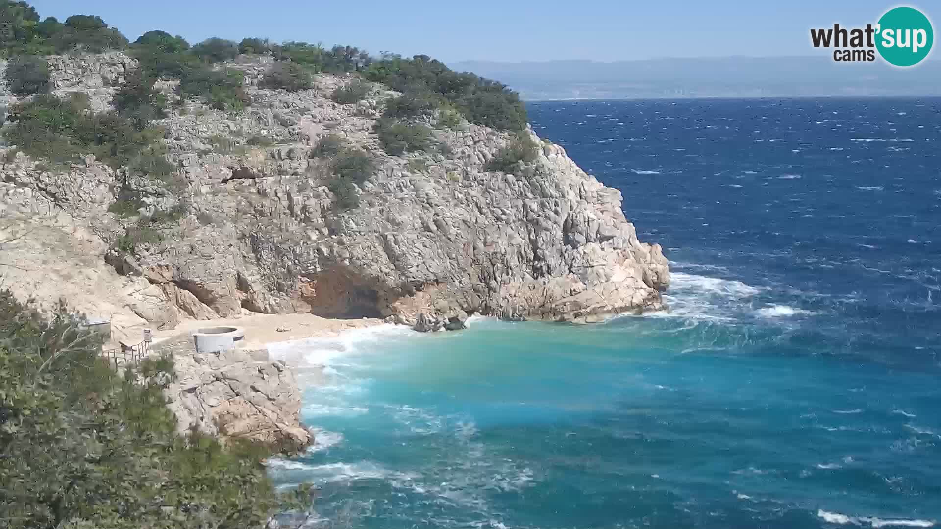 Webcam Brseč beach – Mošćenička Draga – Croatia