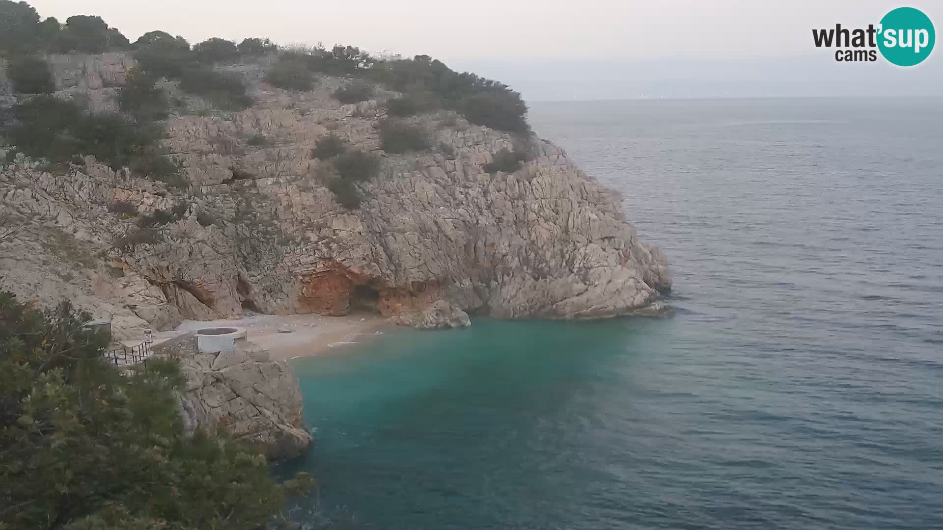 Cámara web de la playa de Brseč en Mošćenička Draga, Croacia