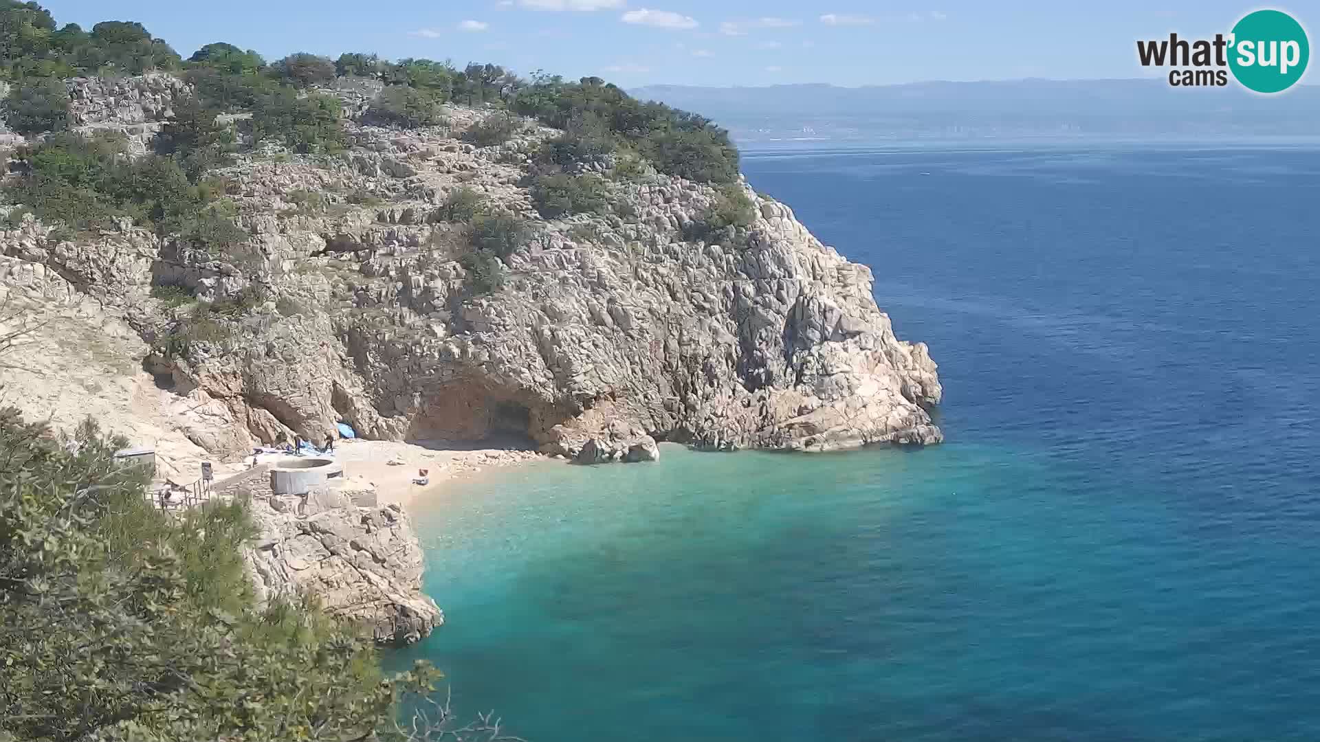 Webcam Bersezio spiaggia – Draga di Moschiena – Croazia