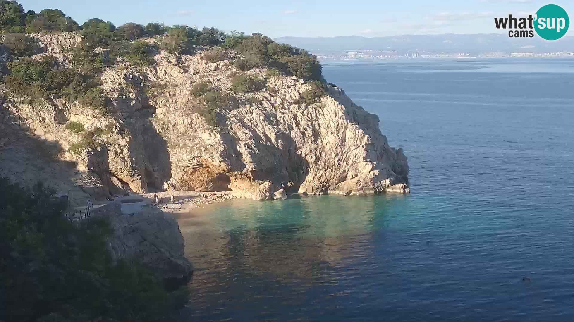 Webcam Bersezio spiaggia – Draga di Moschiena – Croazia