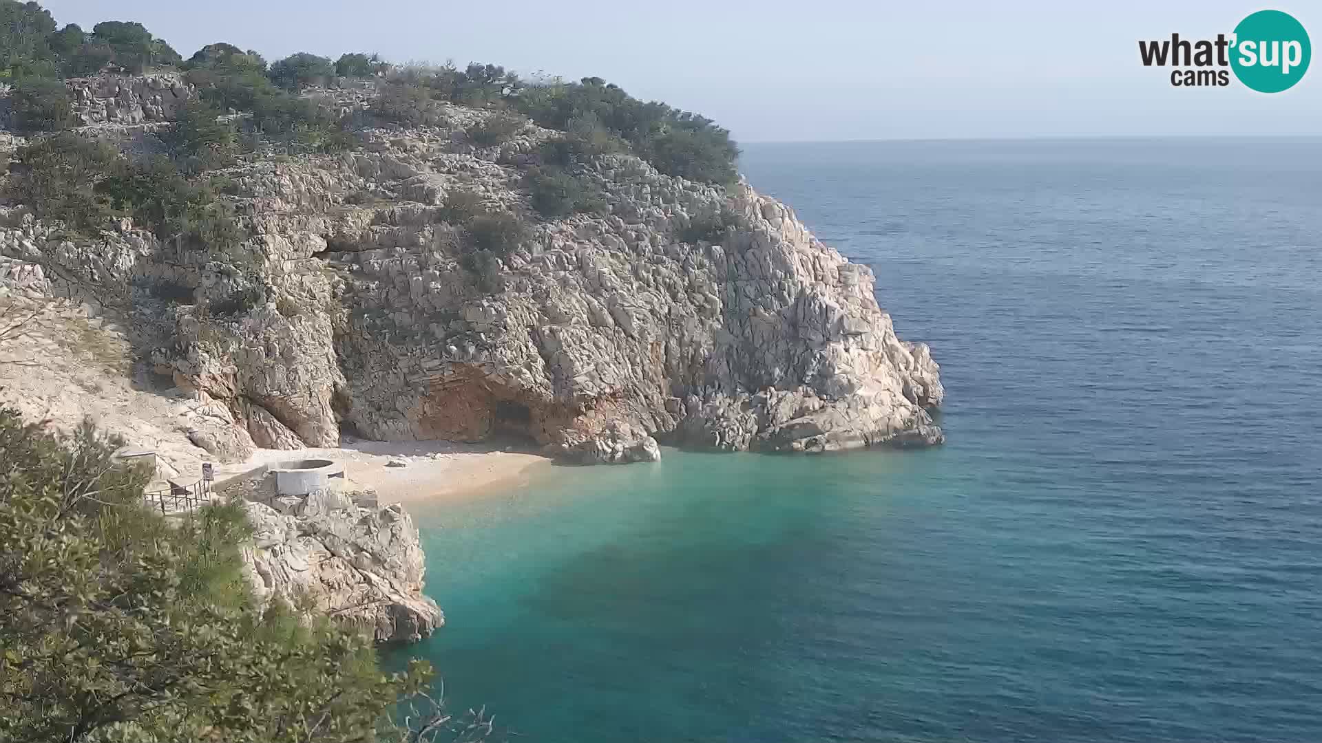 Webcam Bersezio spiaggia – Draga di Moschiena – Croazia