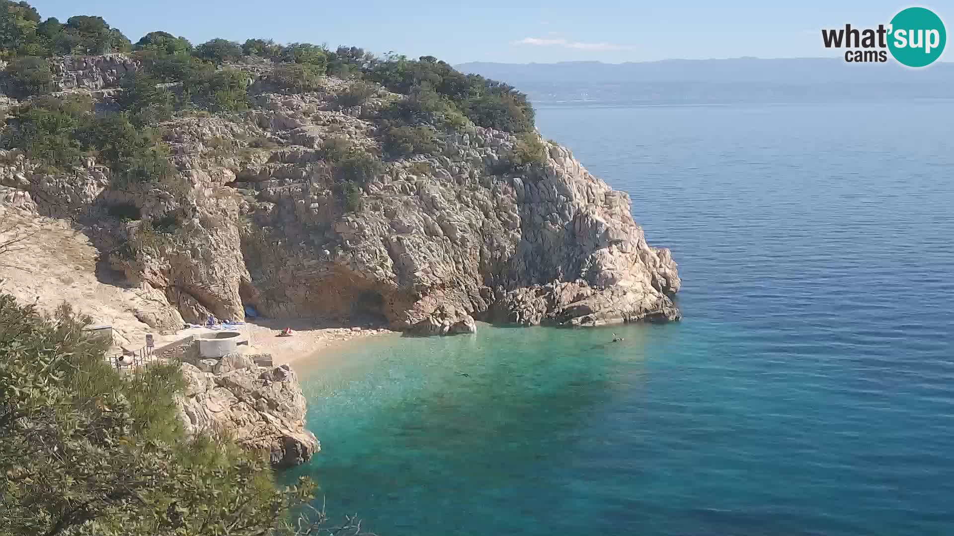 Webcam Brseč beach – Mošćenička Draga – Croatia