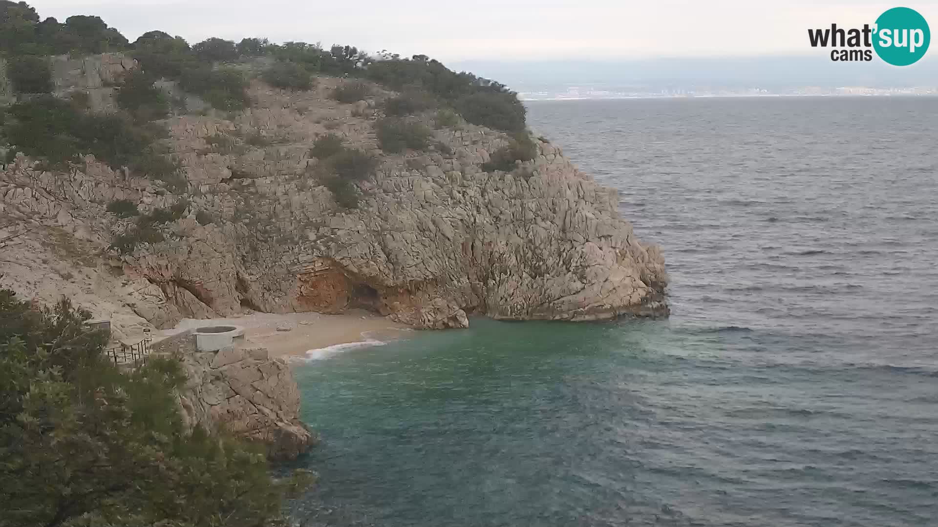 Webcam Brseč beach – Mošćenička Draga – Croatia