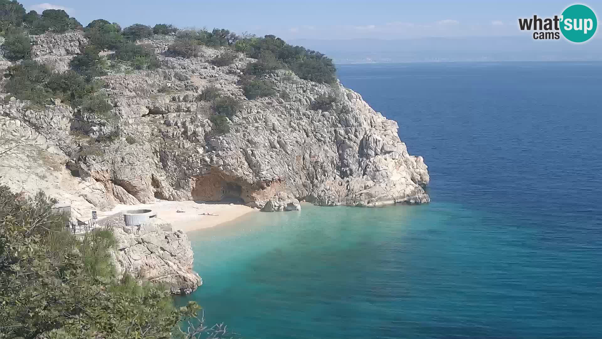 Web kamera plaže Brseč – Mošćenička Draga – Hrvatska