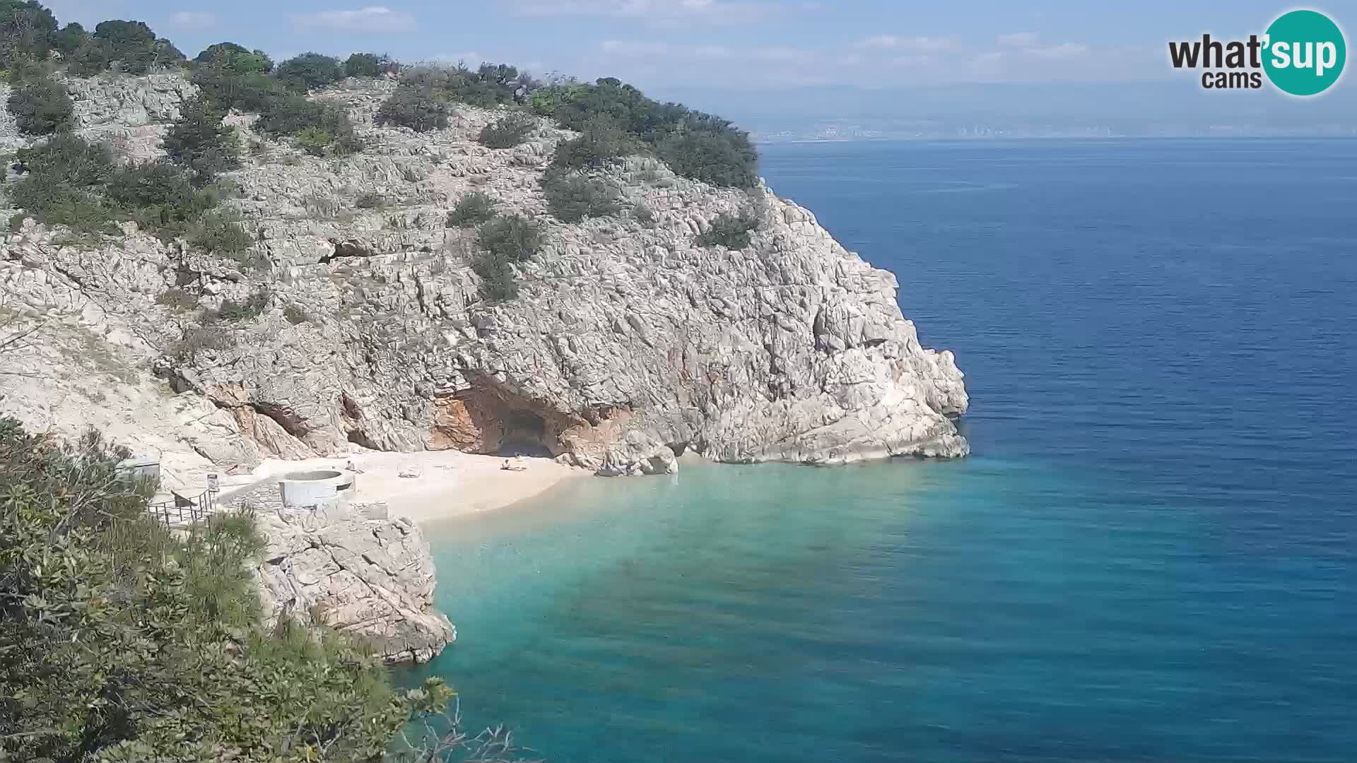 Cámara web de la playa de Brseč en Mošćenička Draga, Croacia