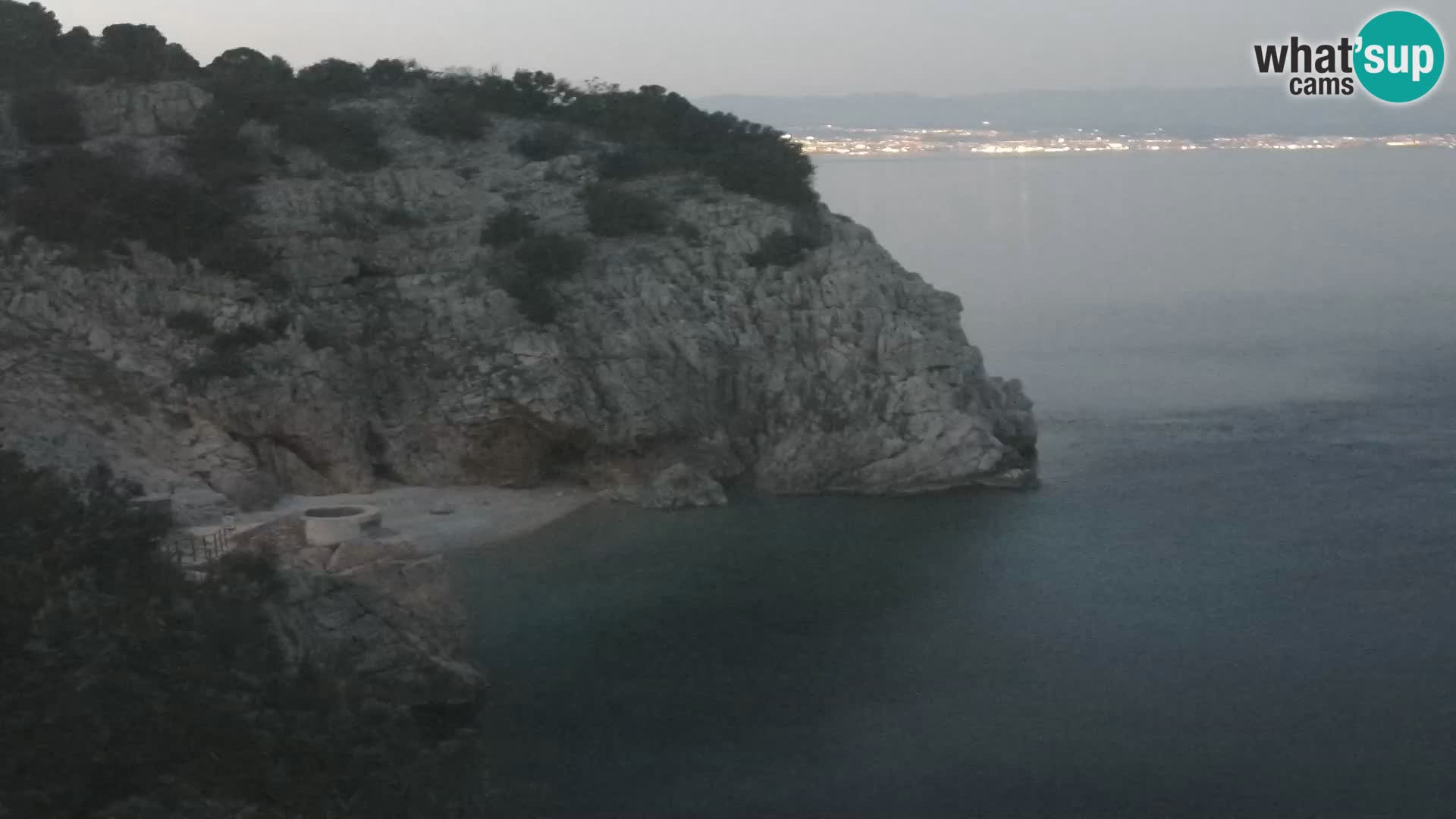 Webcam plage Brseč à Mošćenička Draga, Croatie